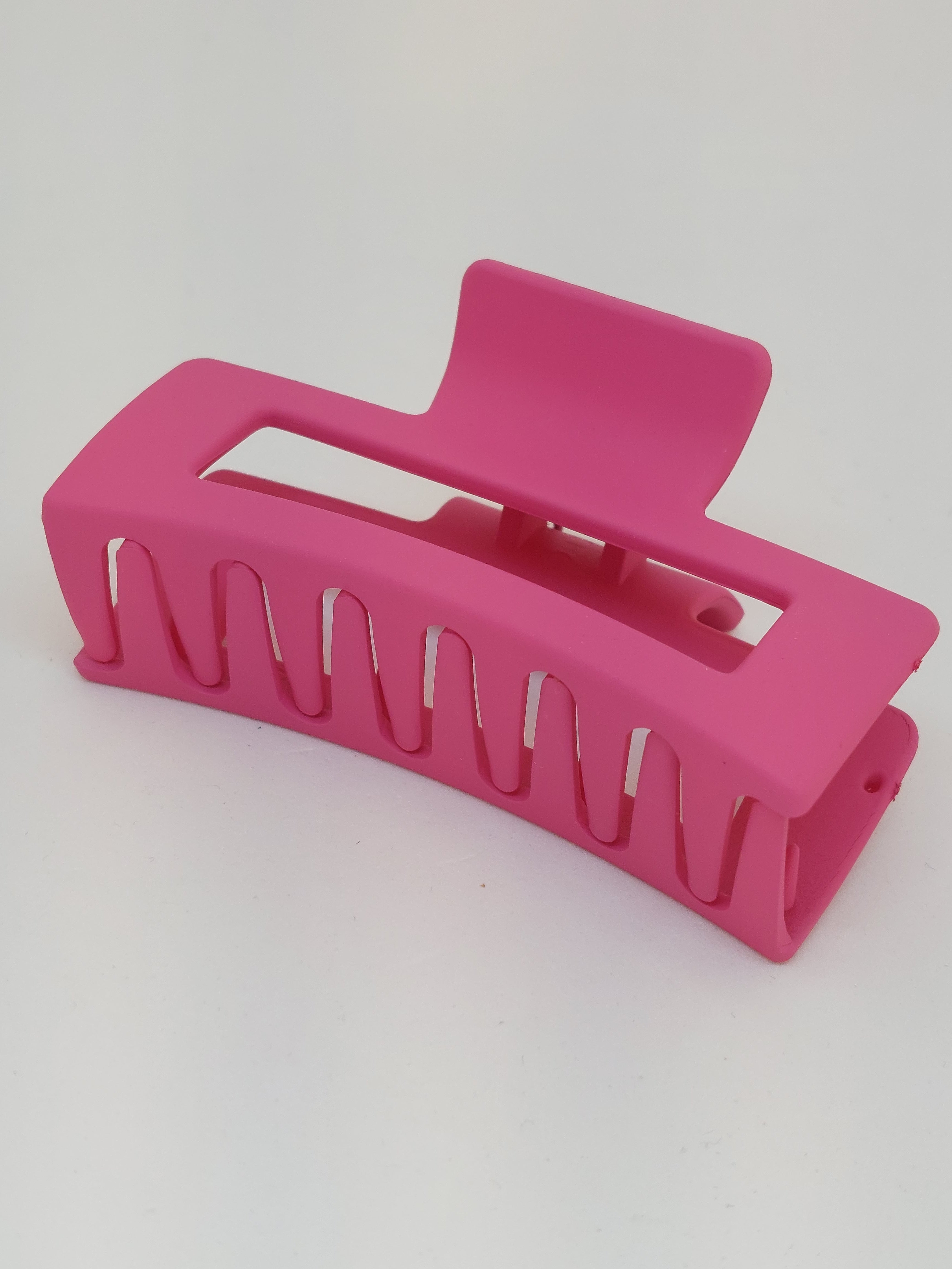 Haarklem donker roze