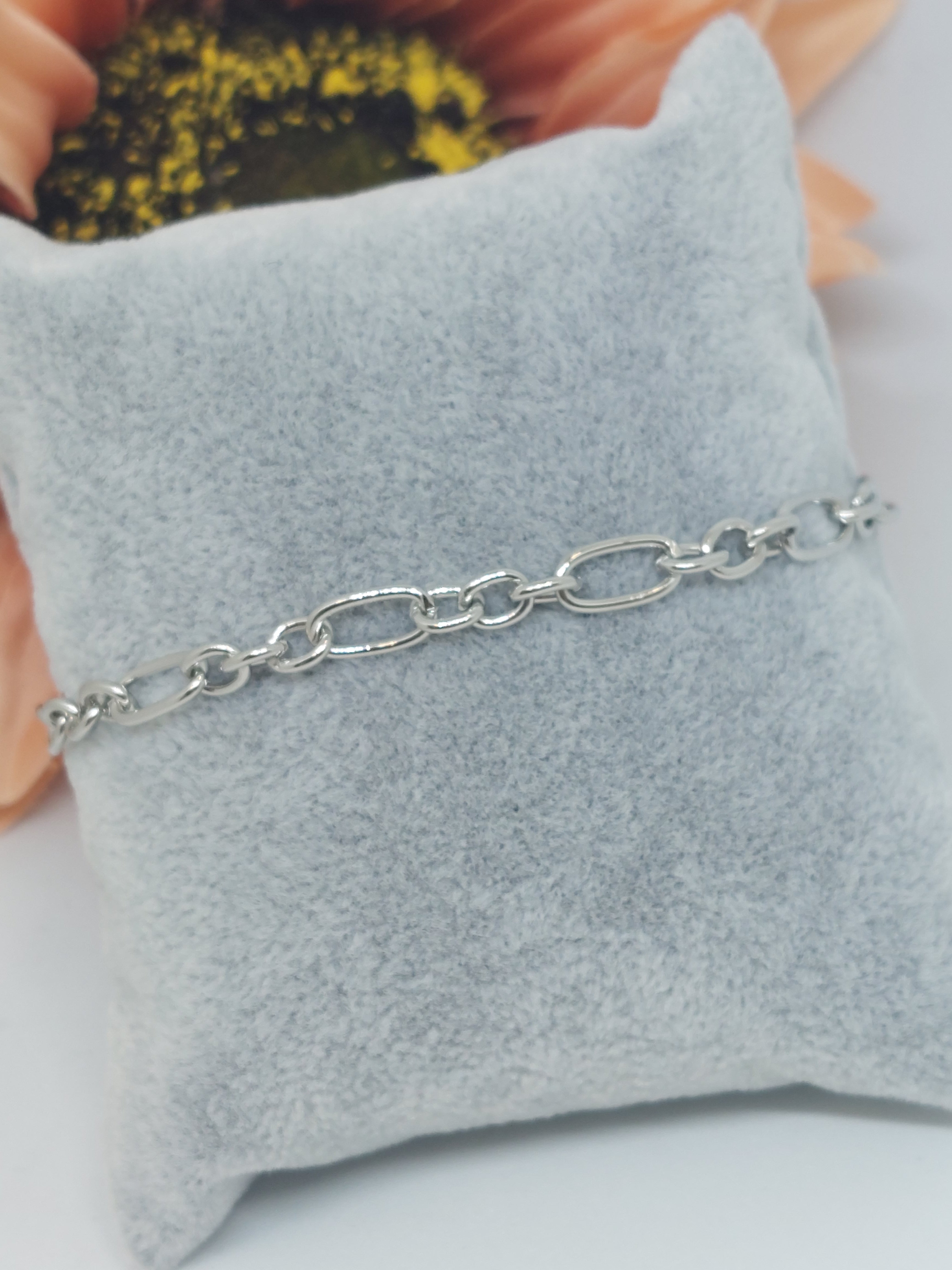 Armbandje mix schakel (RVS)