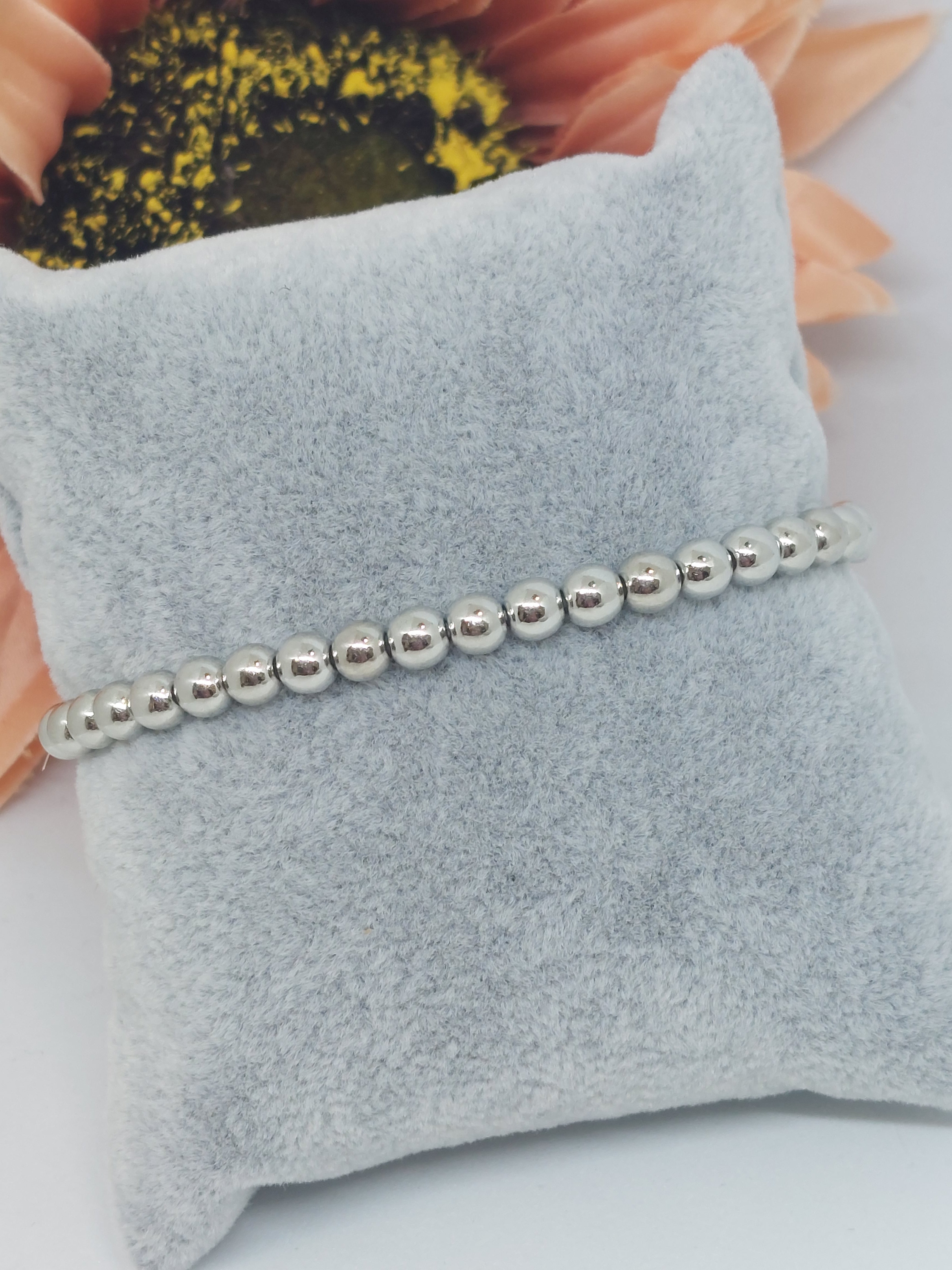 Armbandje balls (RVS)