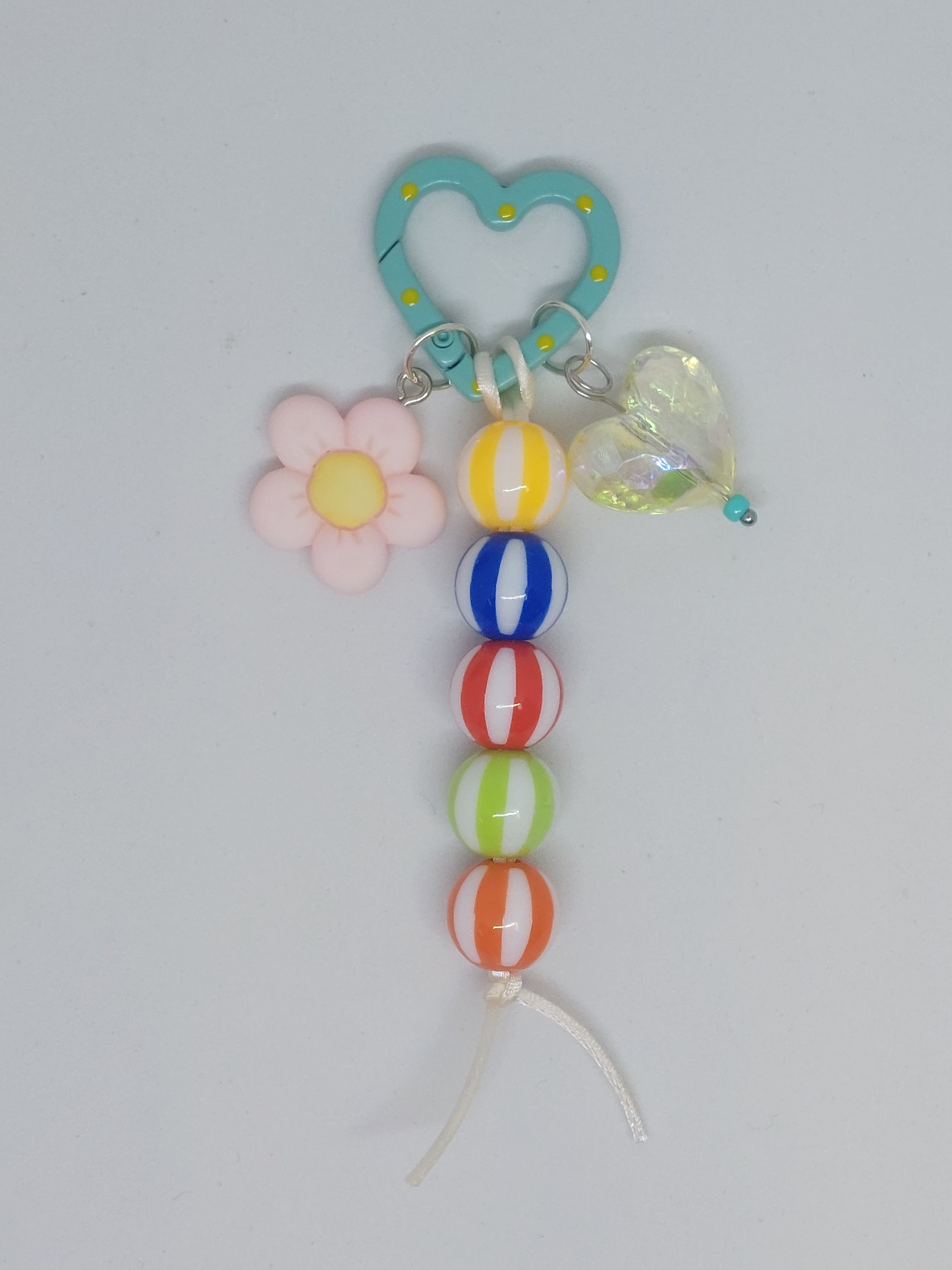 Sleutelhanger hart mint groen