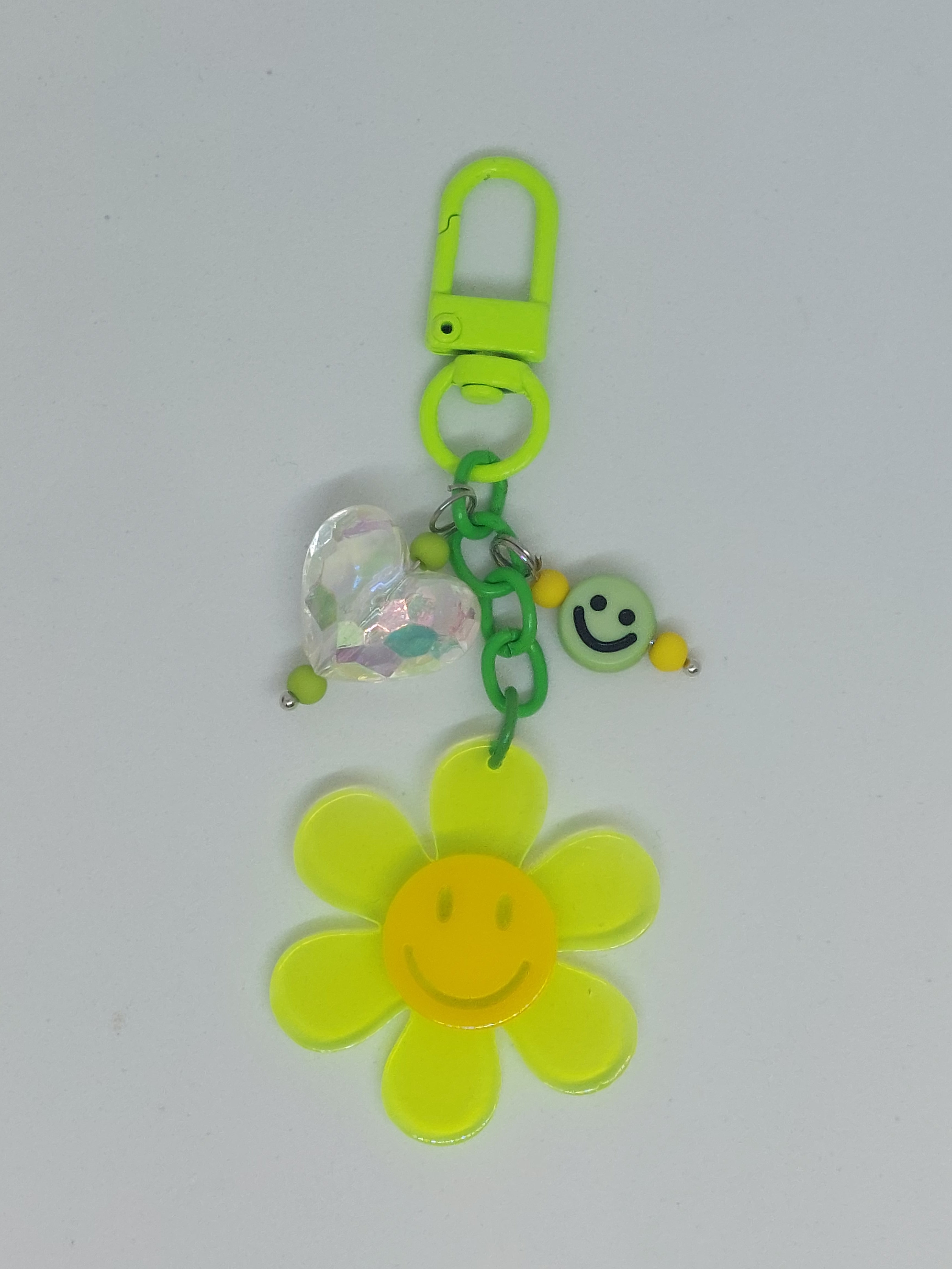 Sleutelhanger flower groen