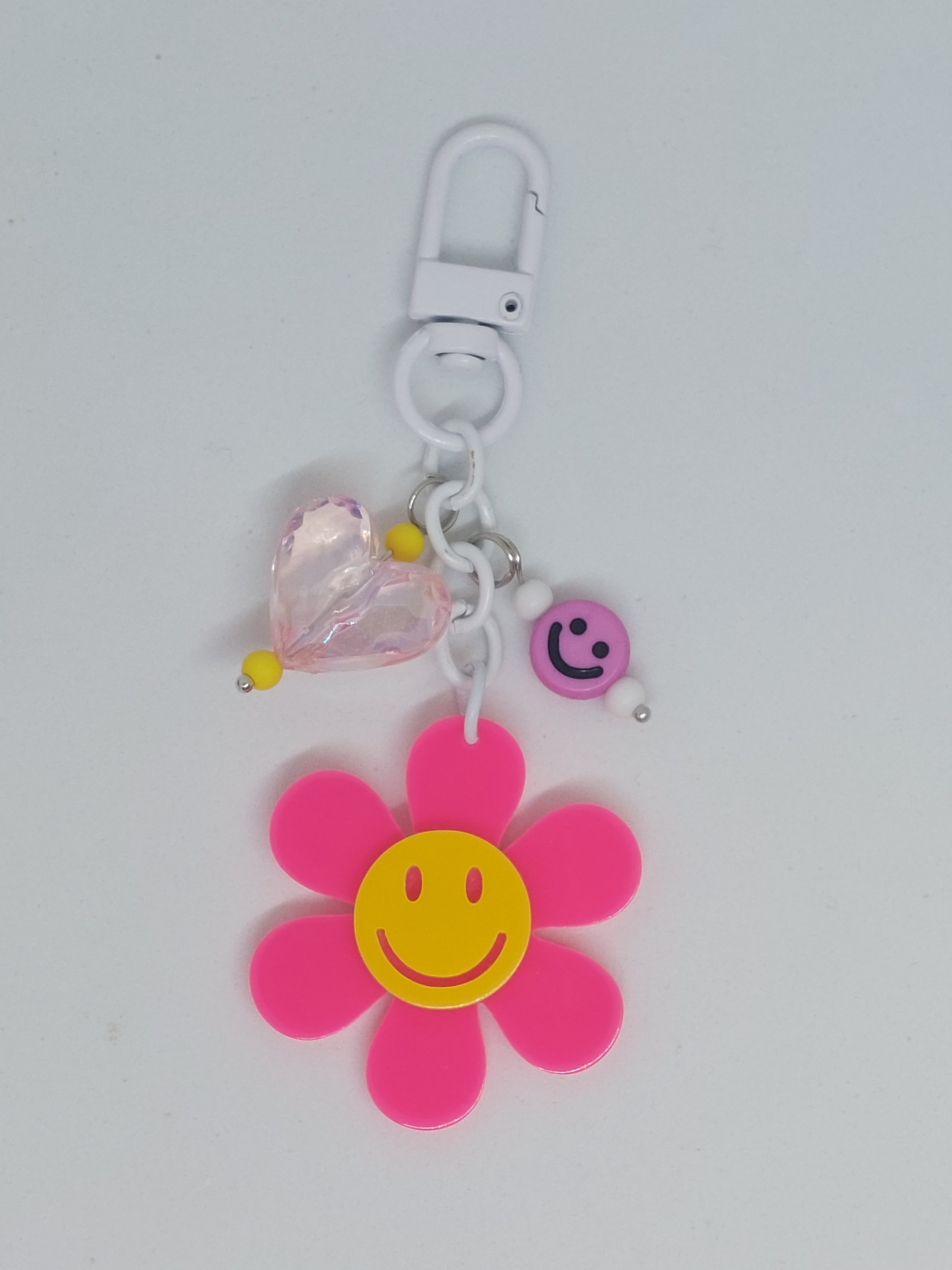 Sleutelhanger flower roze