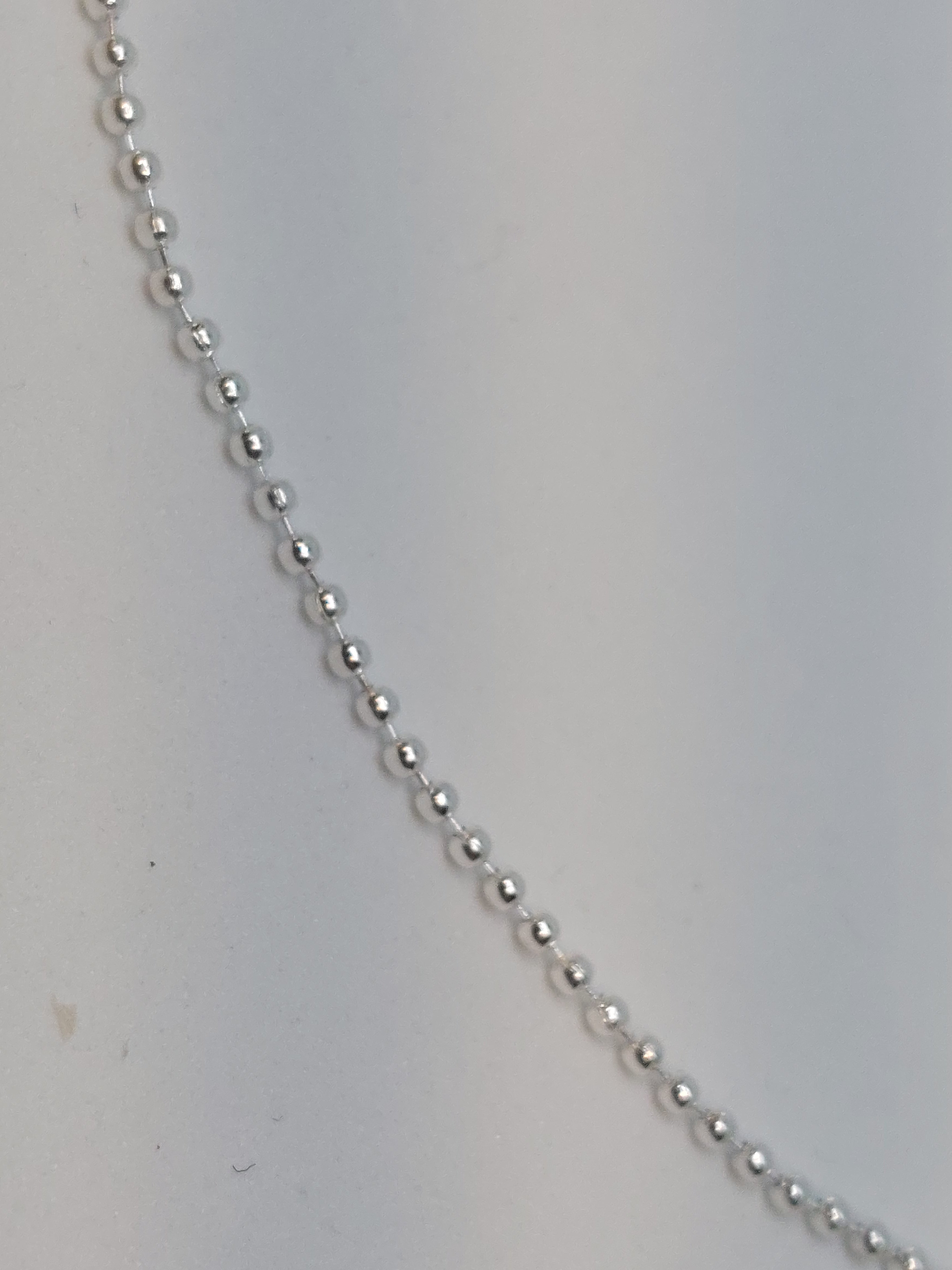 Ketting balletjes zilver (925)