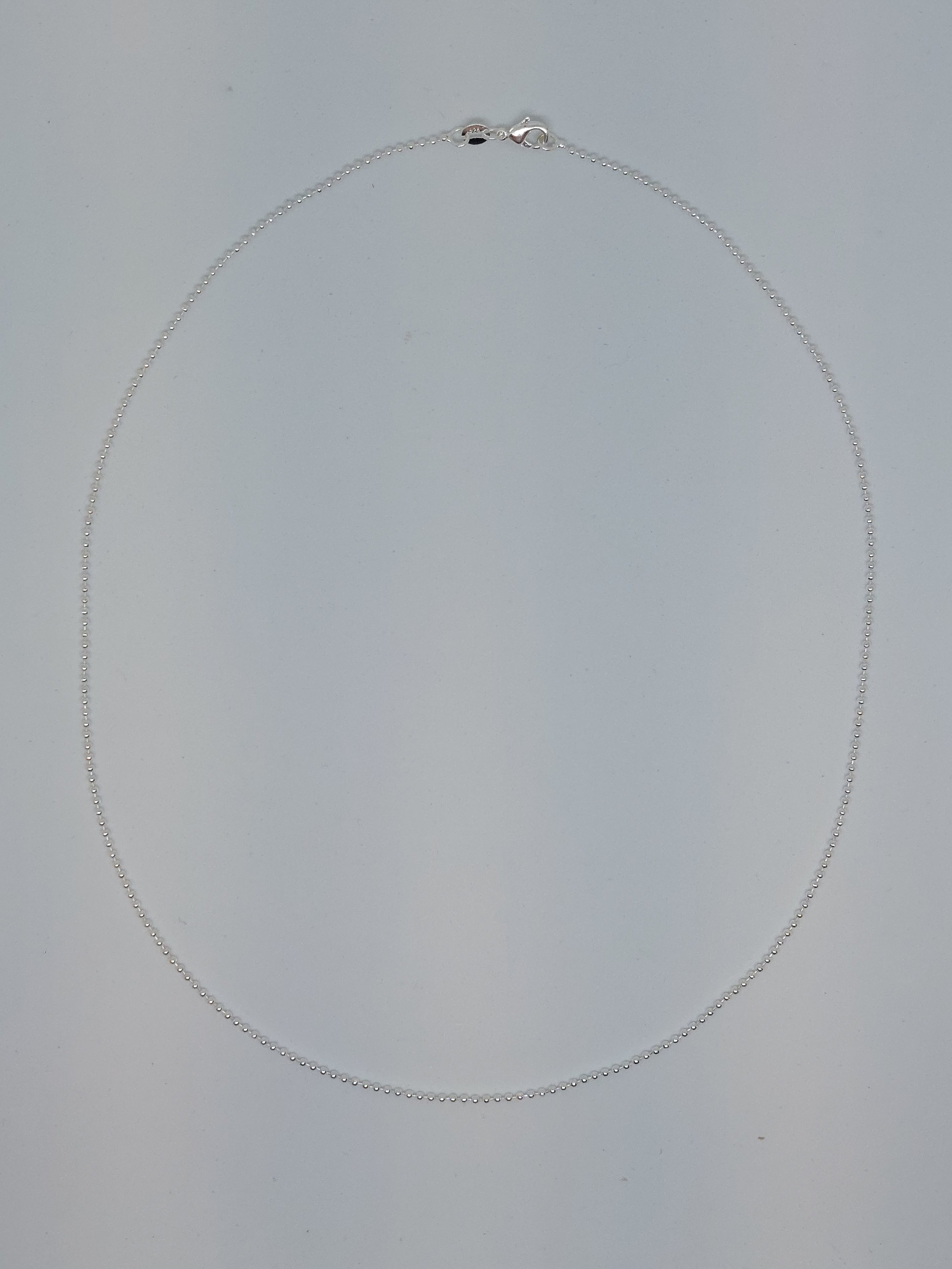 Ketting balletjes zilver (925)