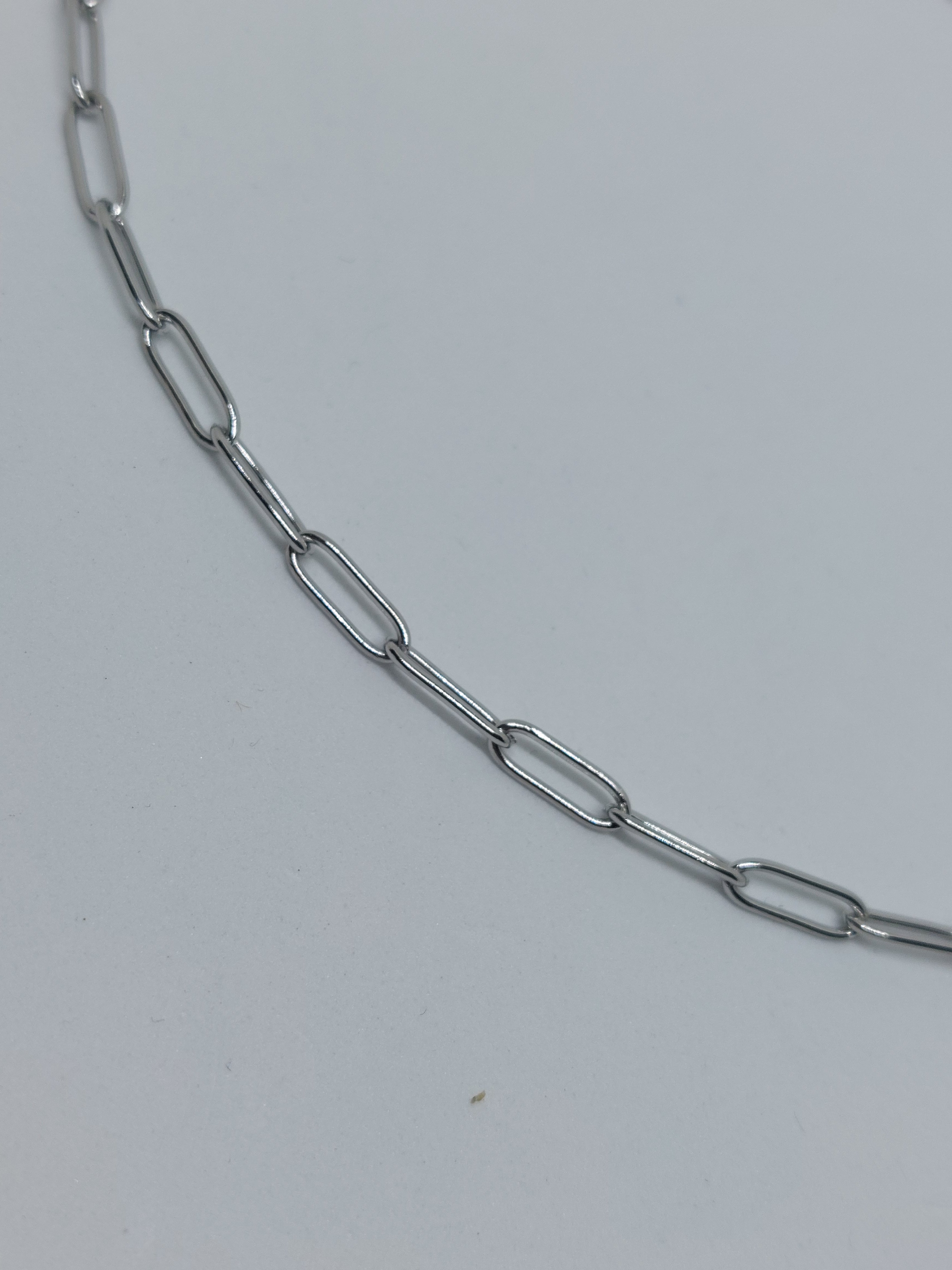 Ketting paperclip (RVS)