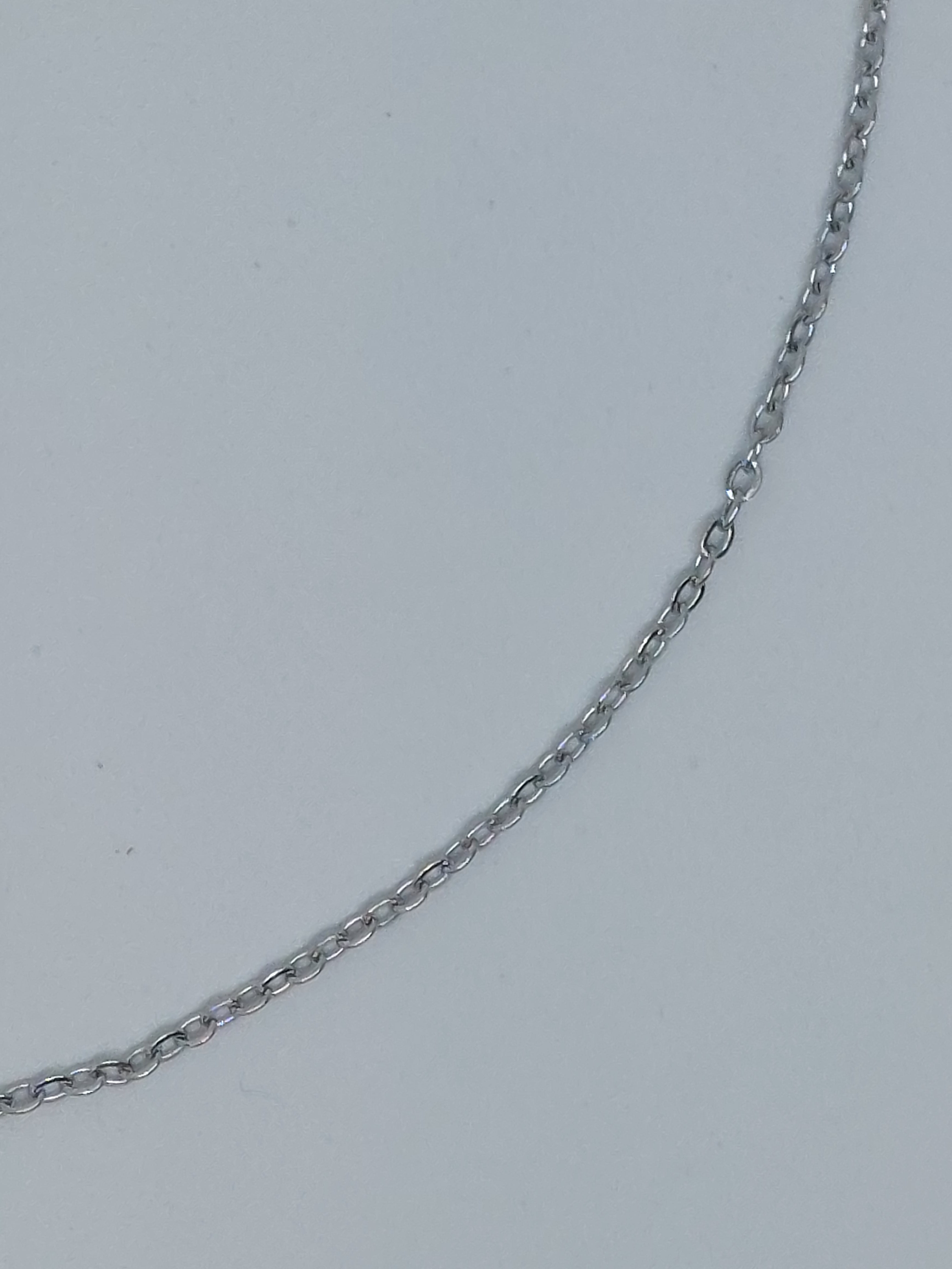 Ketting fijn zilverkleurig (RVS)