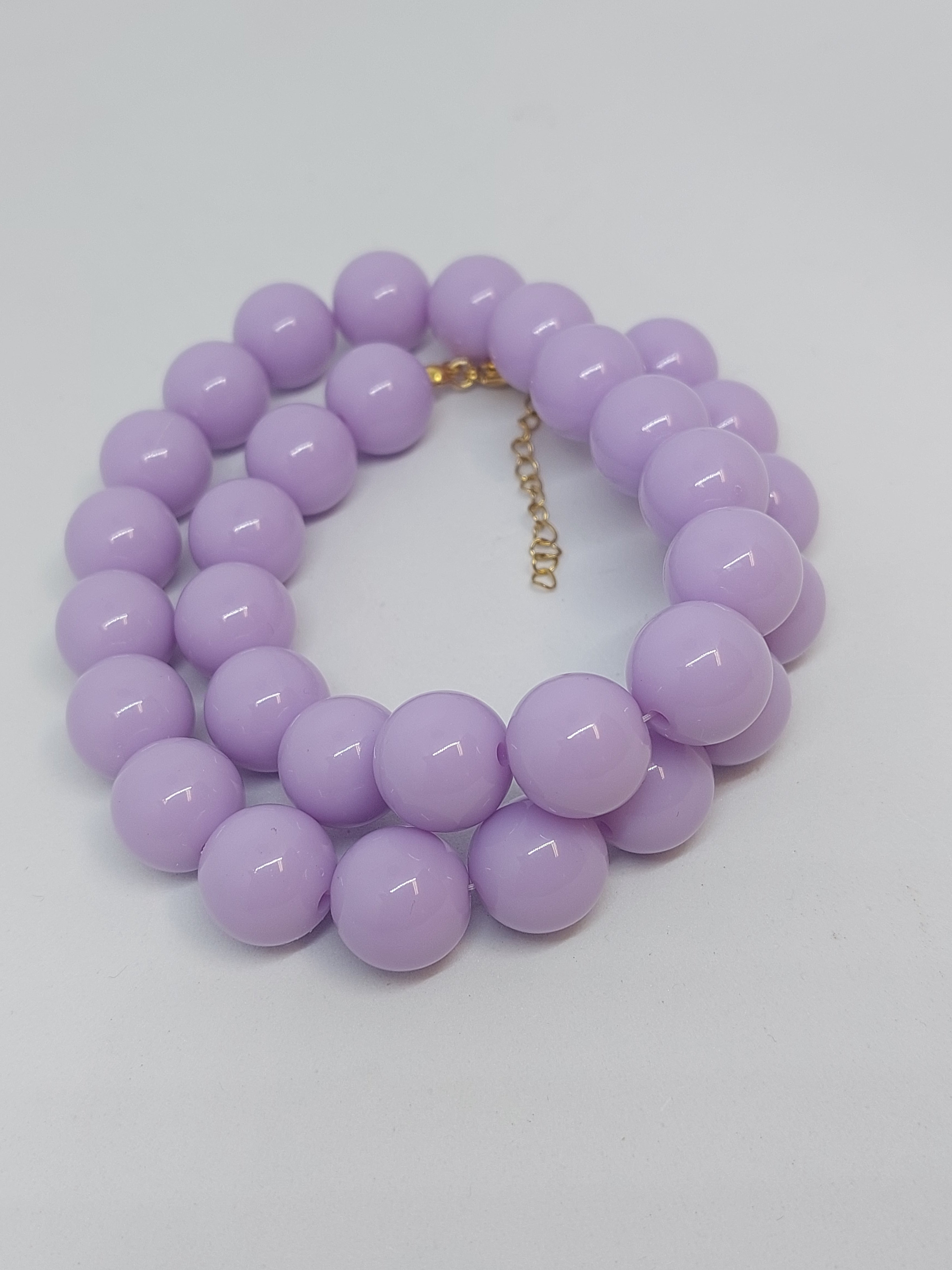 Kralenketting pastel lilac