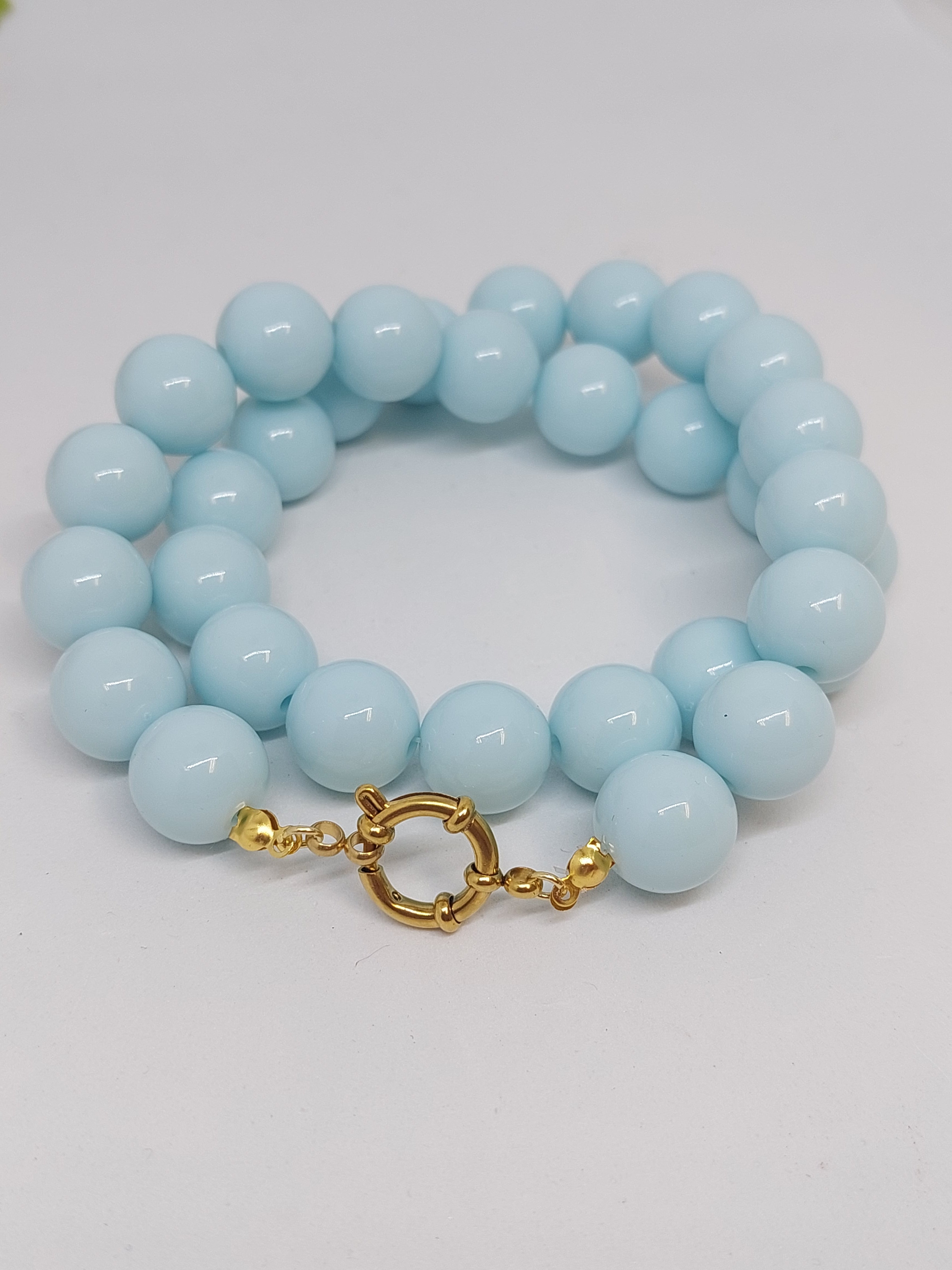 Kralenketting Pastel blue