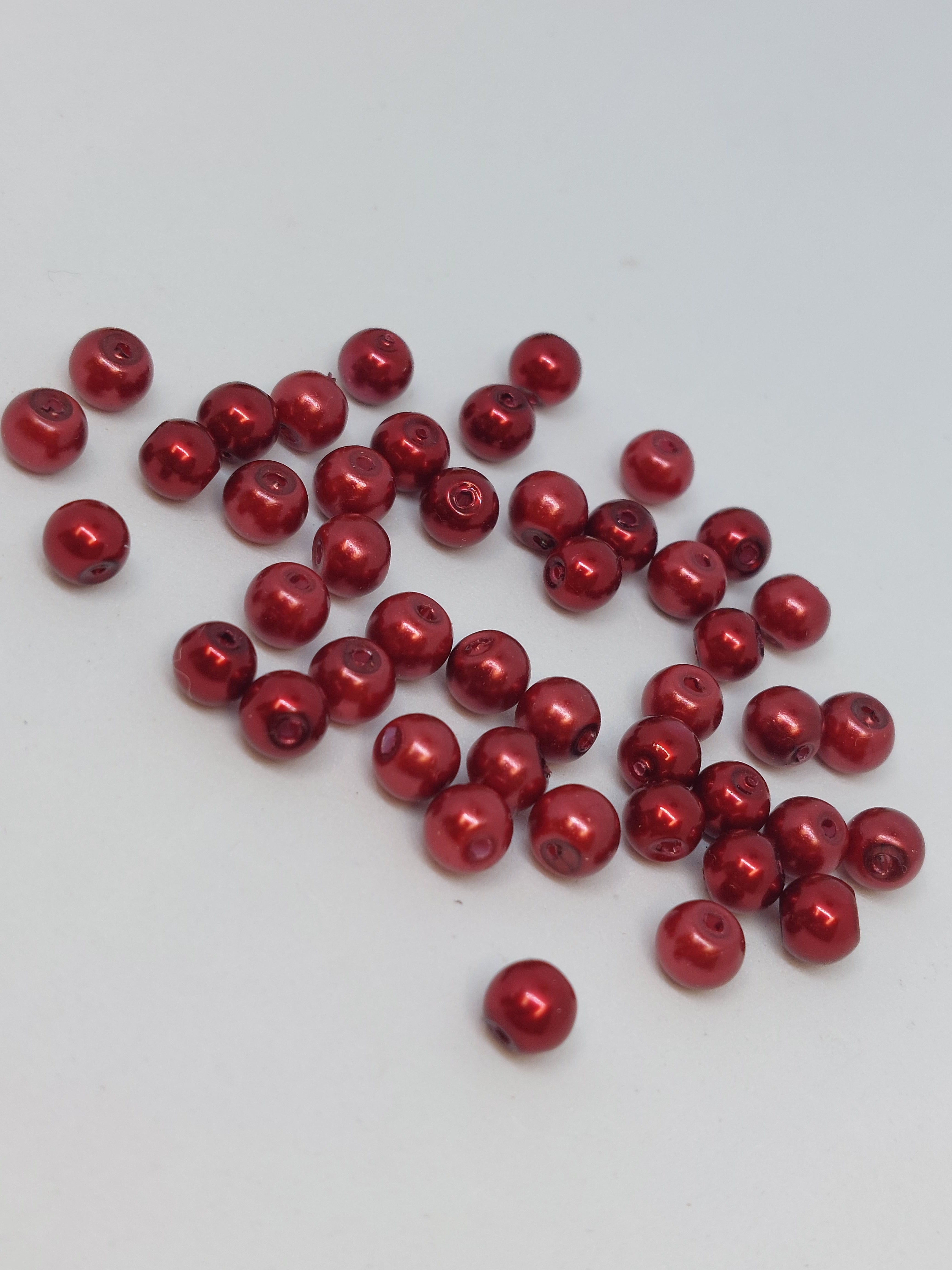 Glasparels Wijnrood 6mm