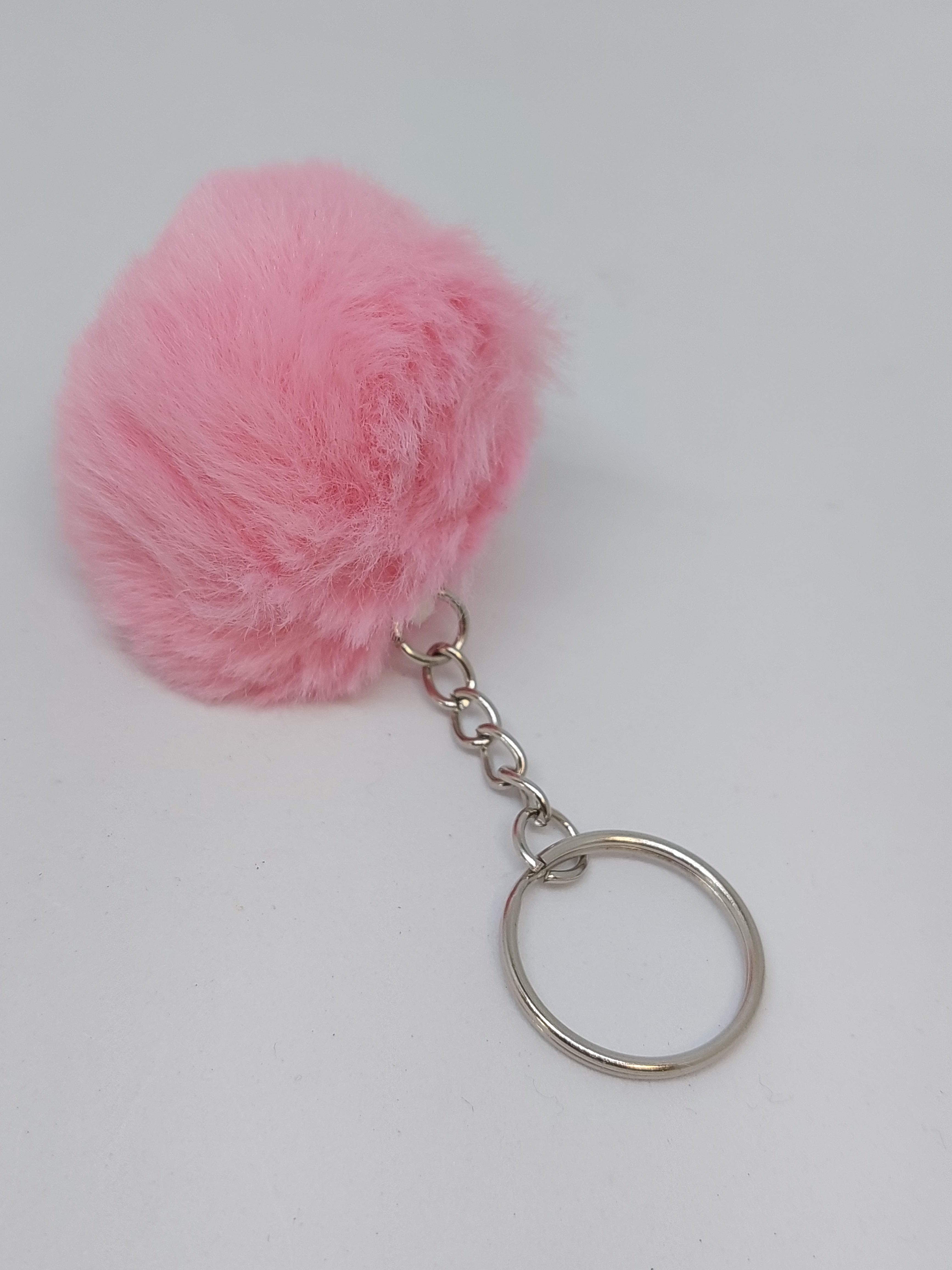 Sleutelhanger pluche Licht roze