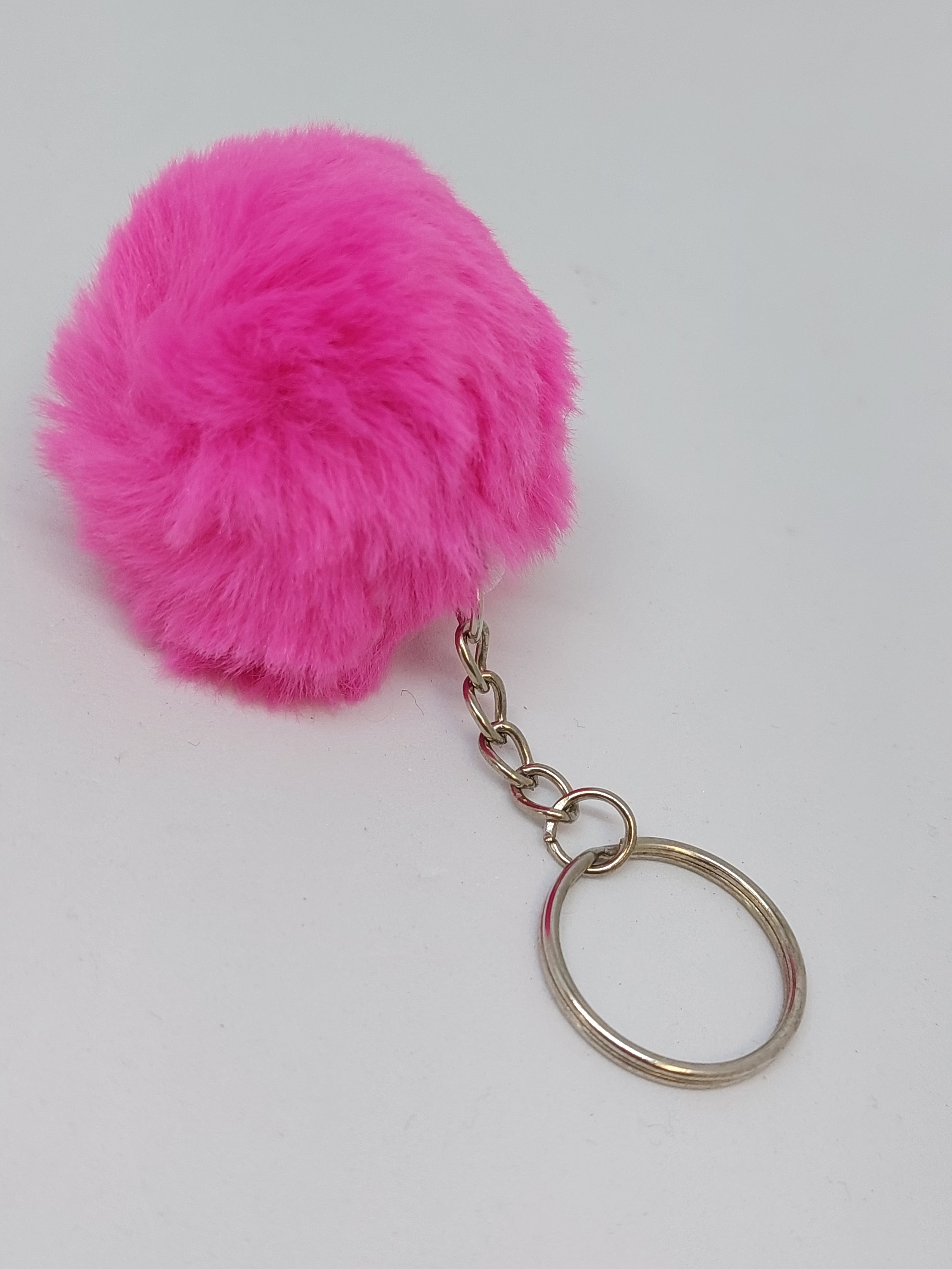 Sleutelhanger pluche Roze