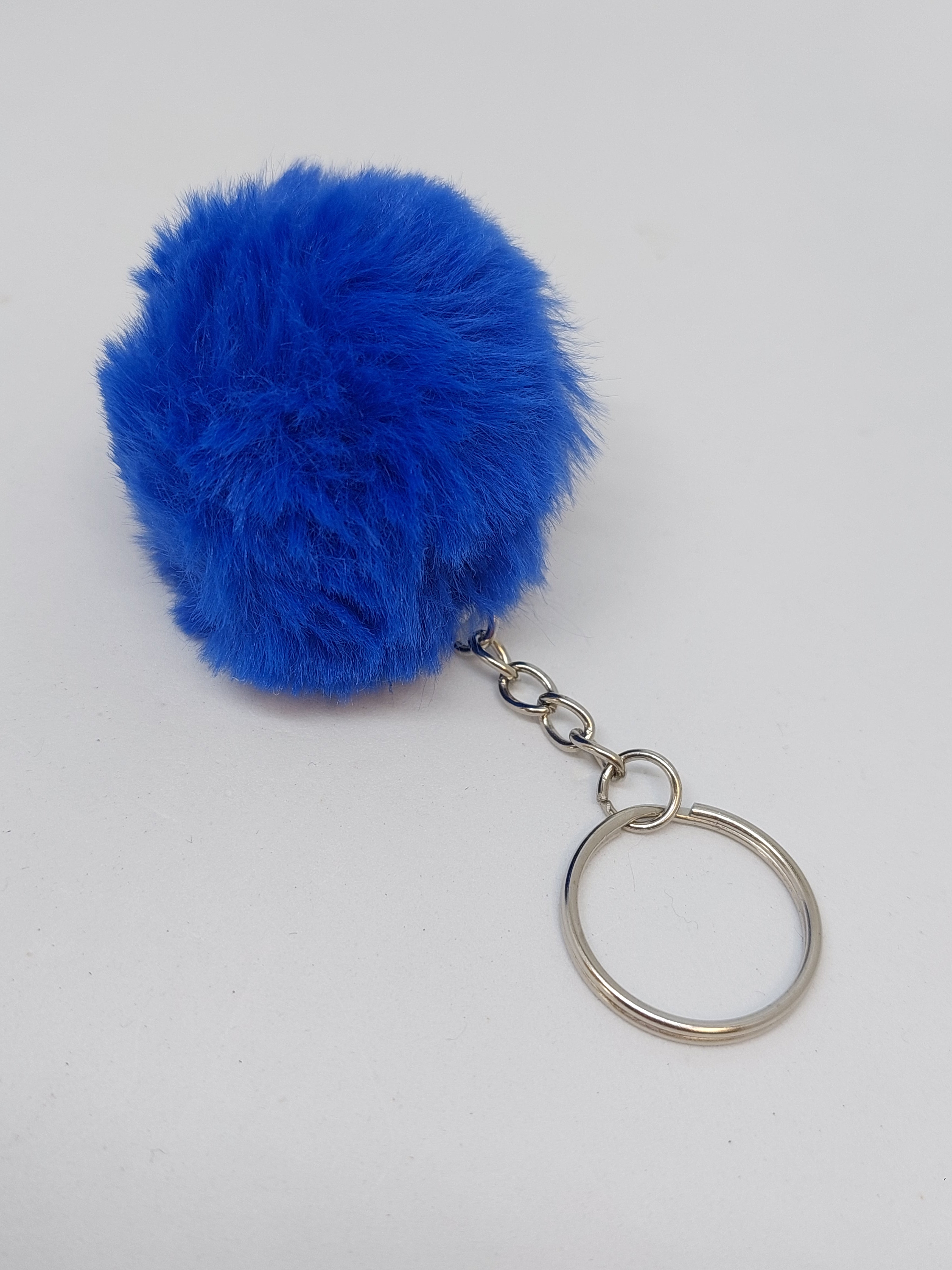 Sleutelhanger pluche Blauw