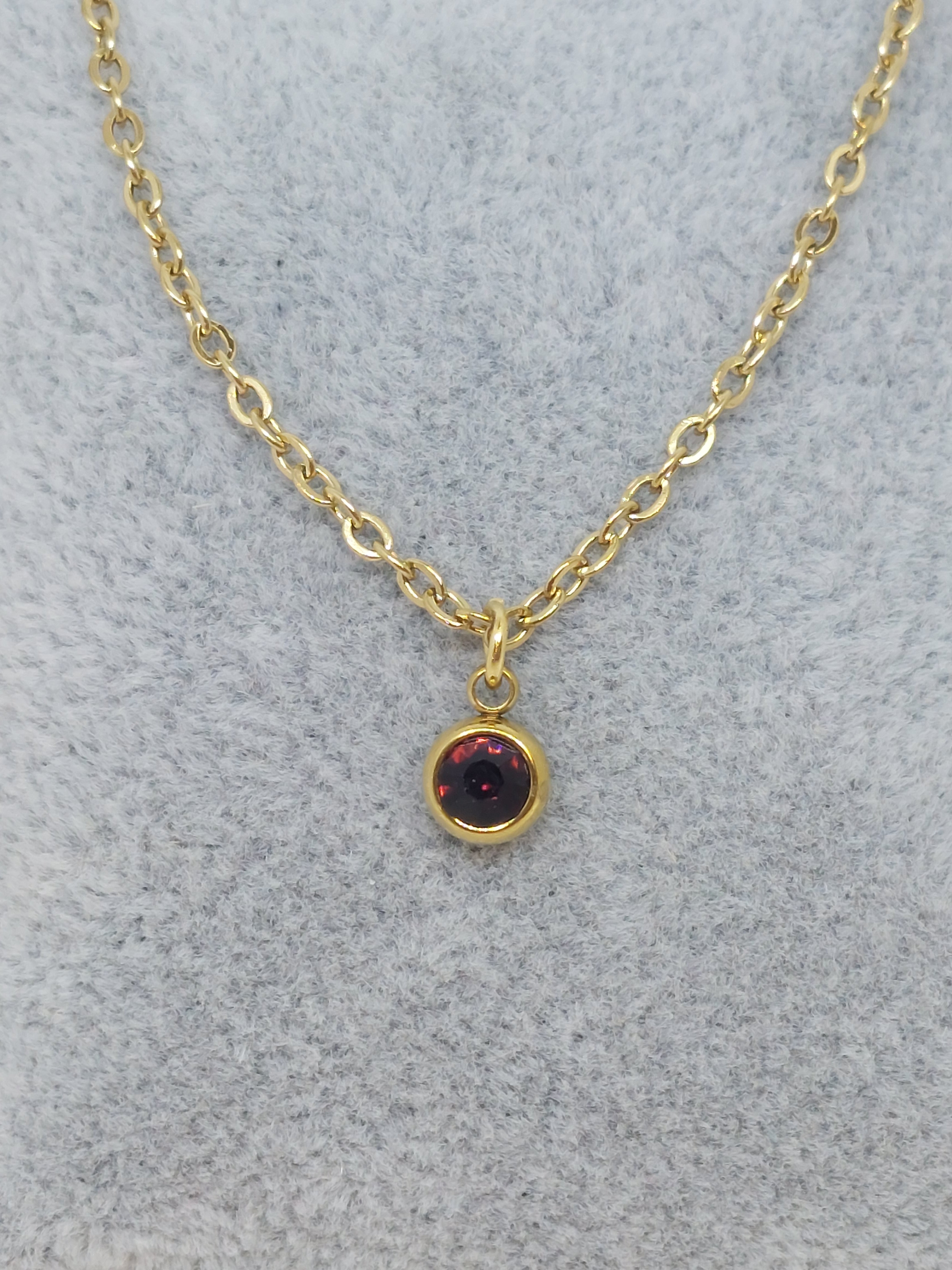 Februari (Amethist) goudkleurig