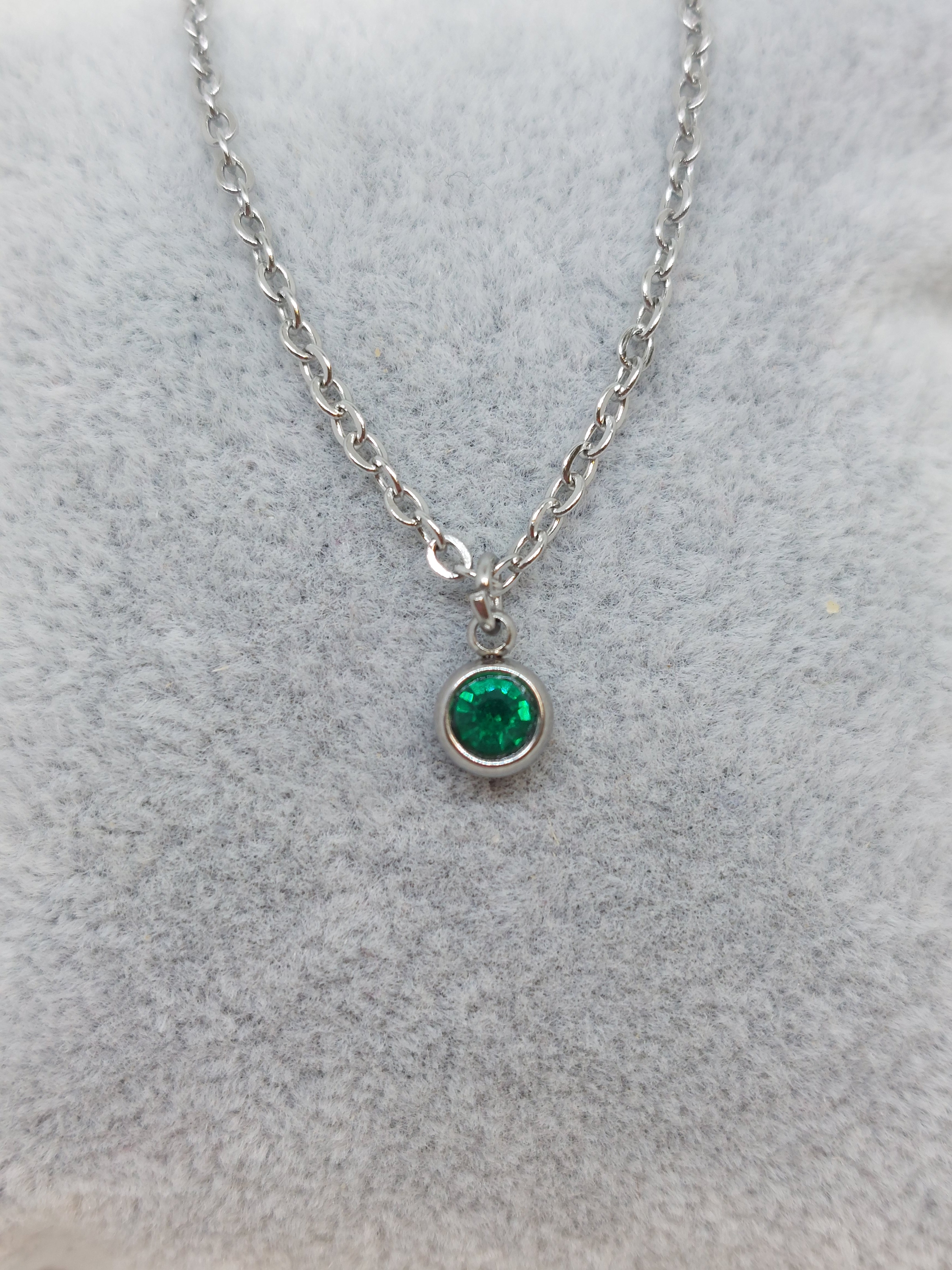 Augustus (Peridot) zilverkleurig