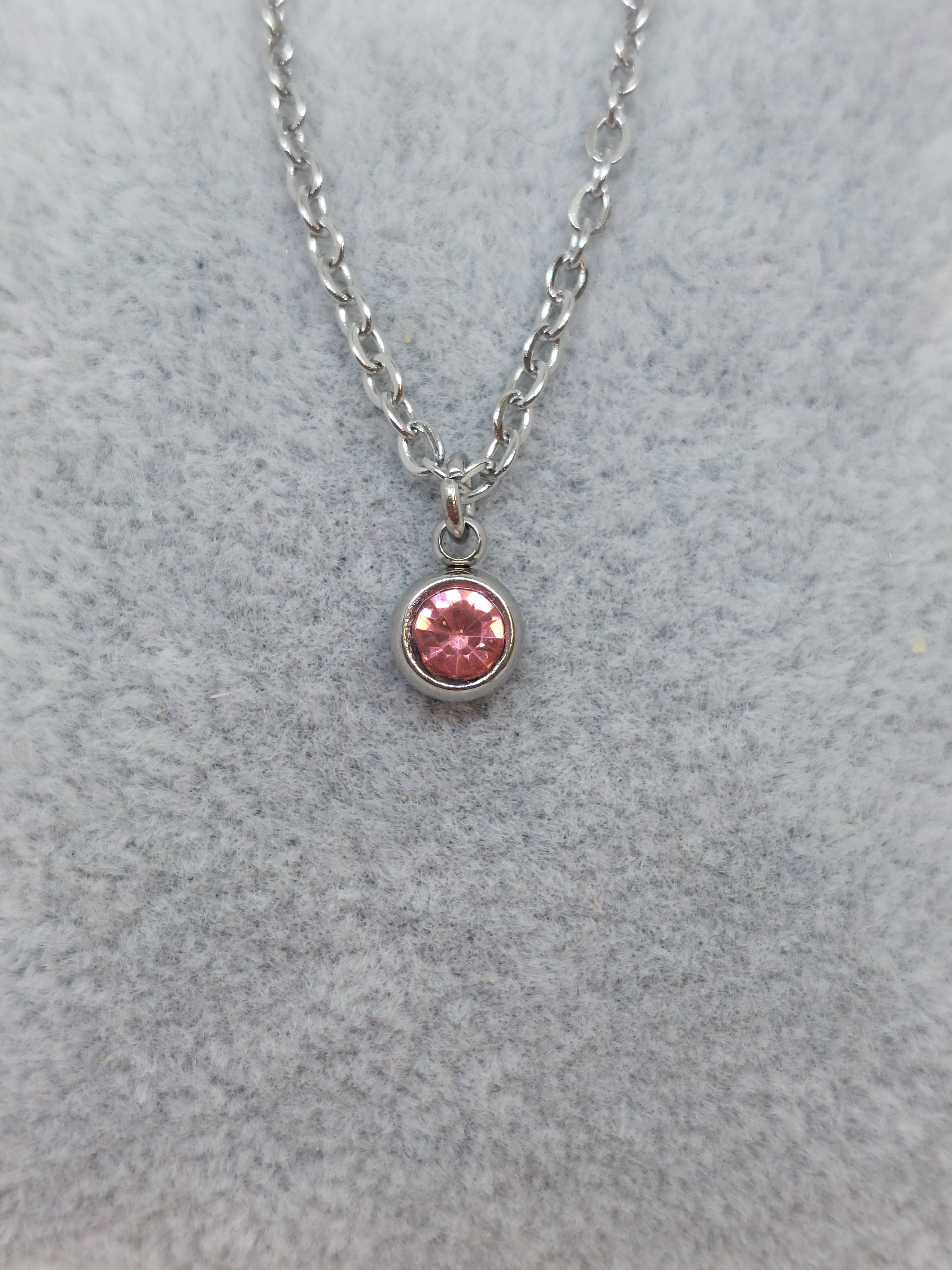 Oktober (Tourmaline) zilverkleurig