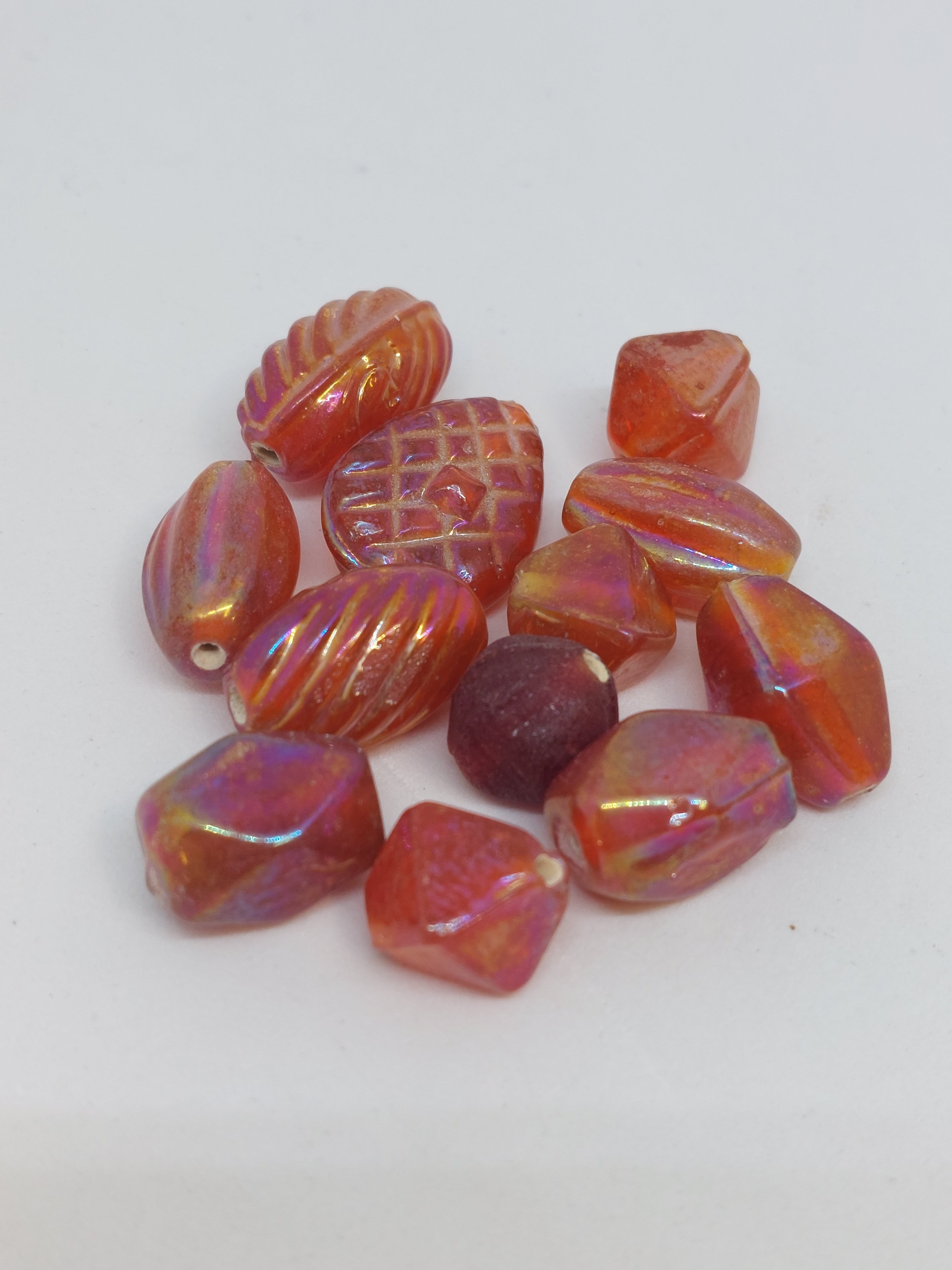 Glaskraal mix Rood/Oranje