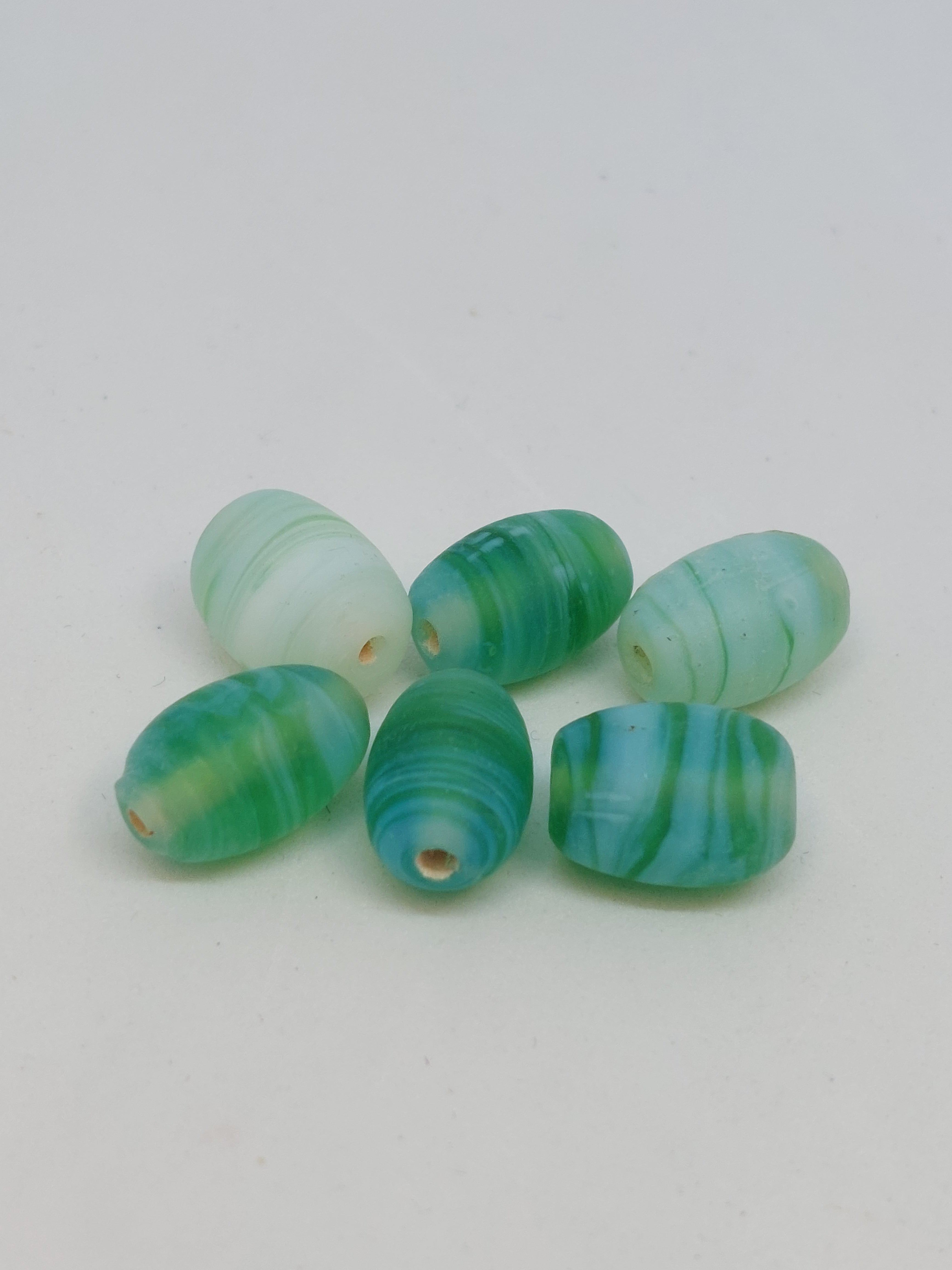 Glaskraal ei Groen/wit