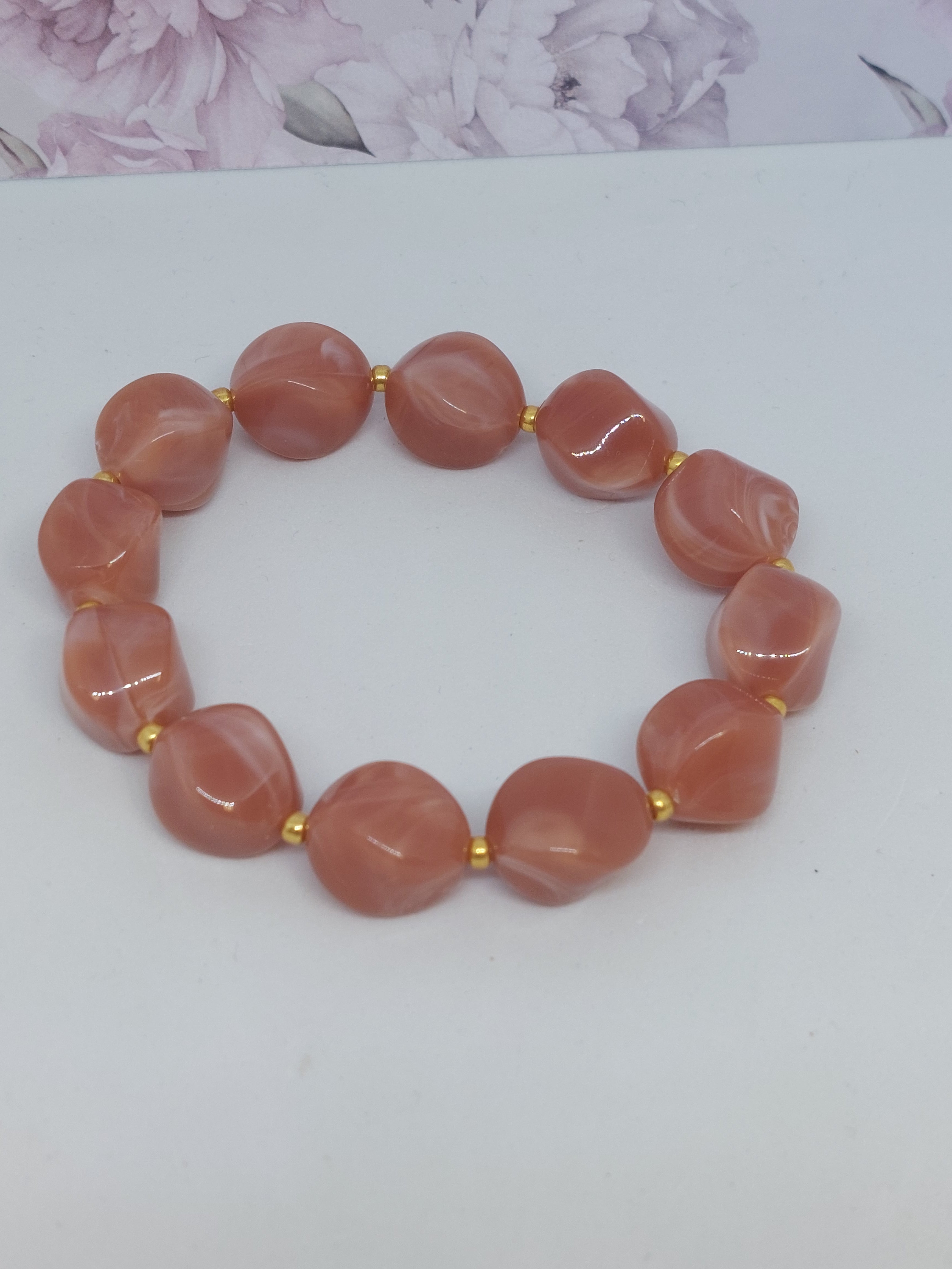 Armband Nugget Rosy brown I