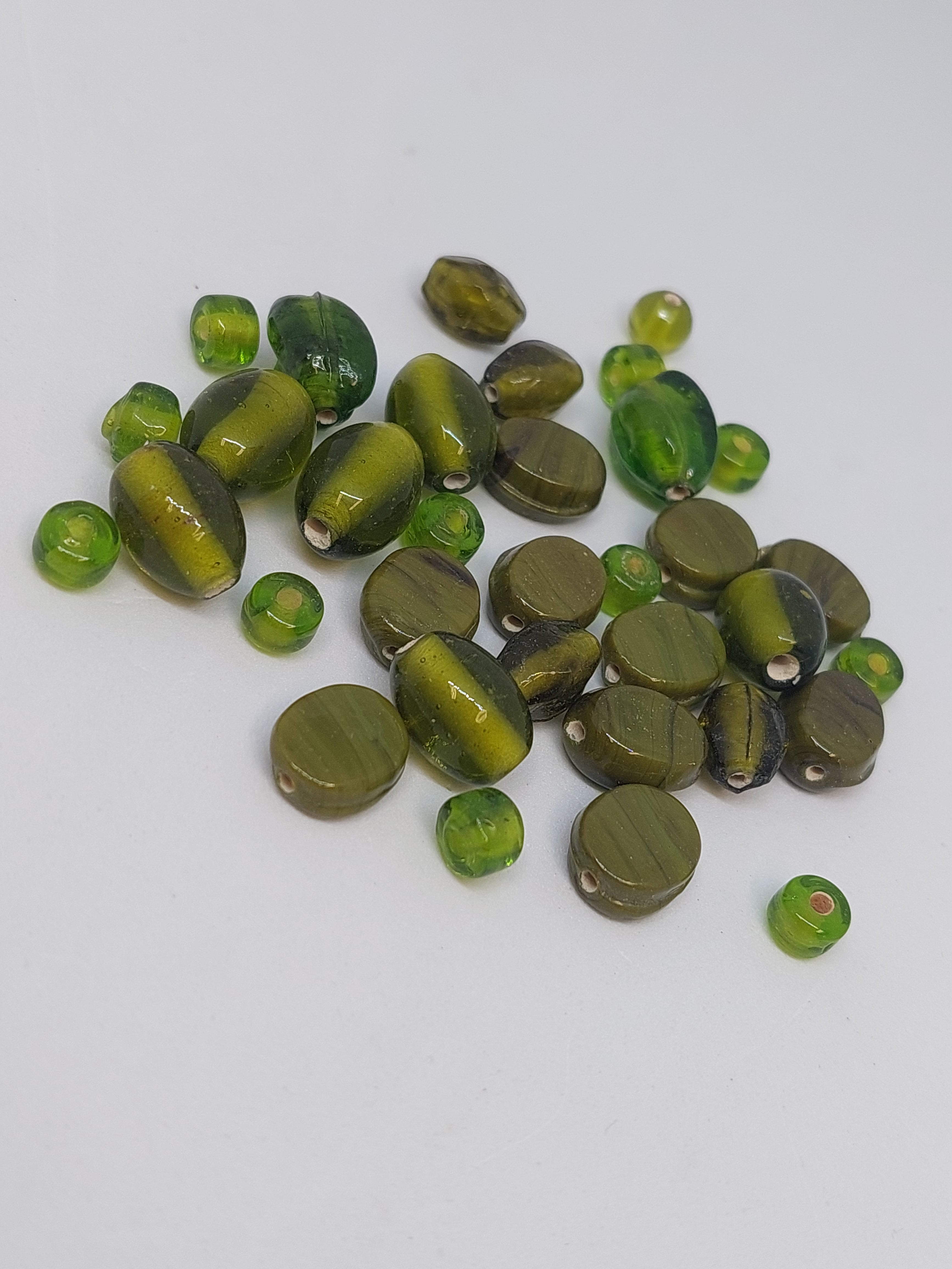 Glaskraal mix groen klein