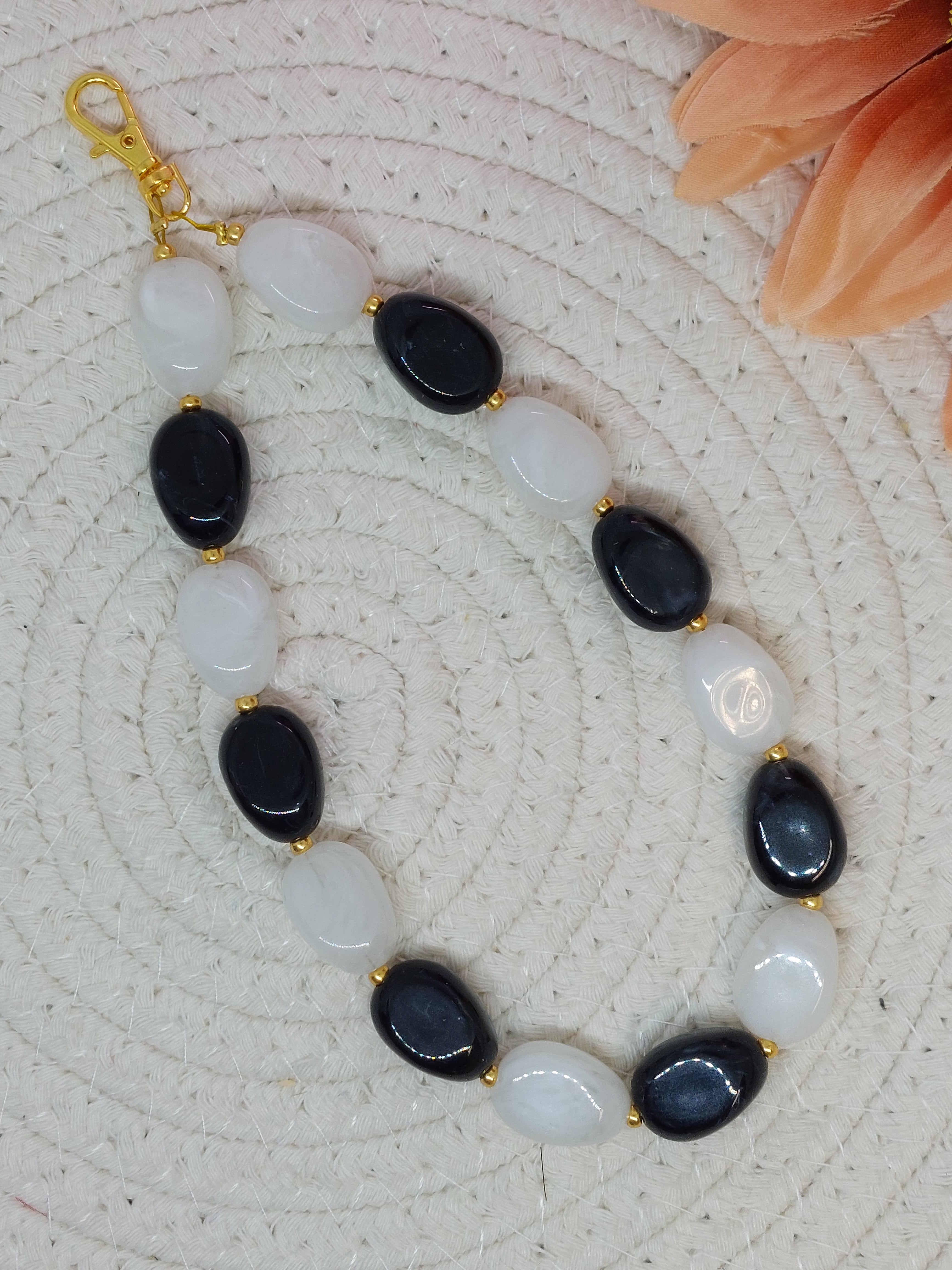 Telefoonkoord Zwart/wit