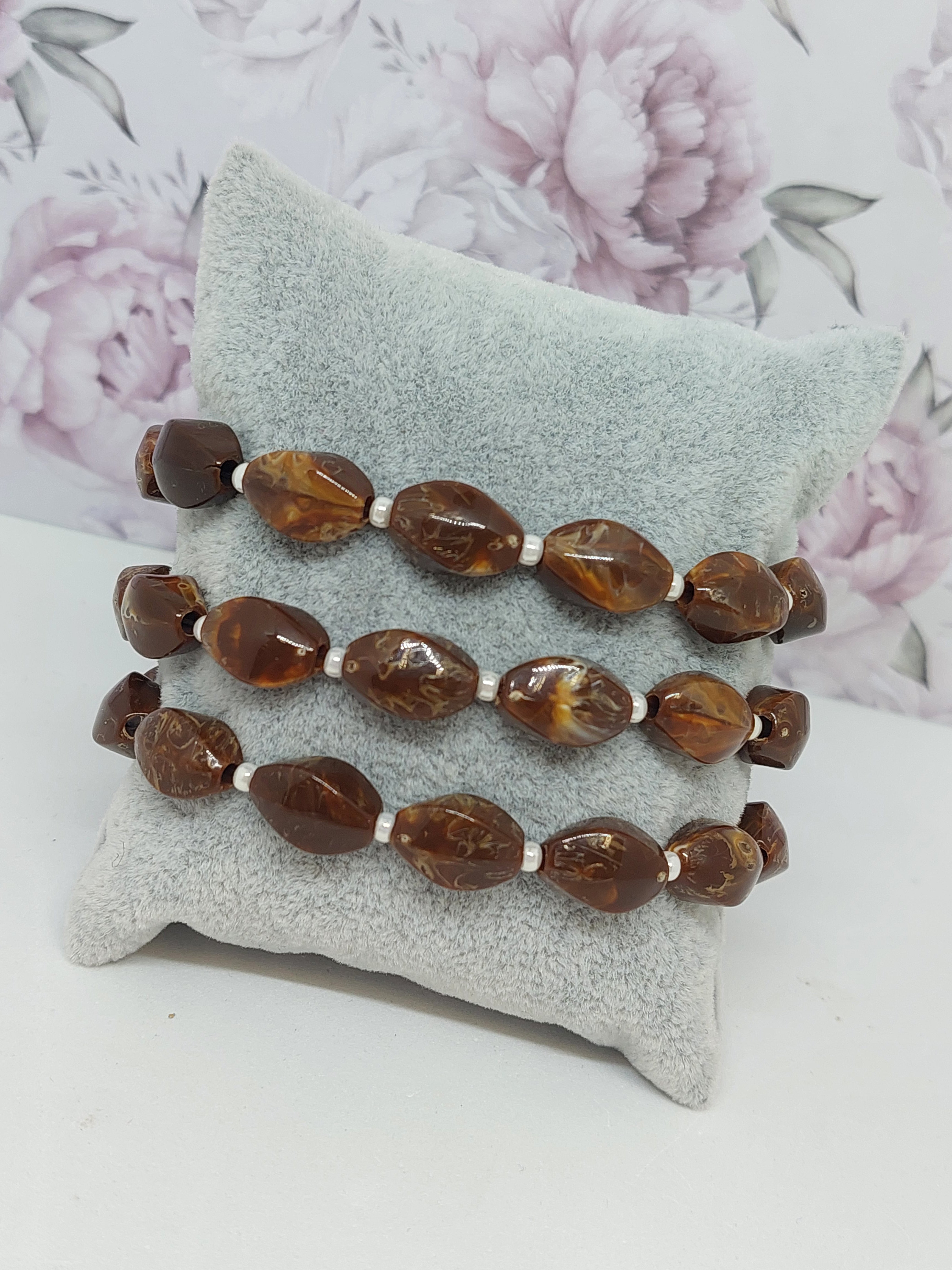 Armband Coffee stone