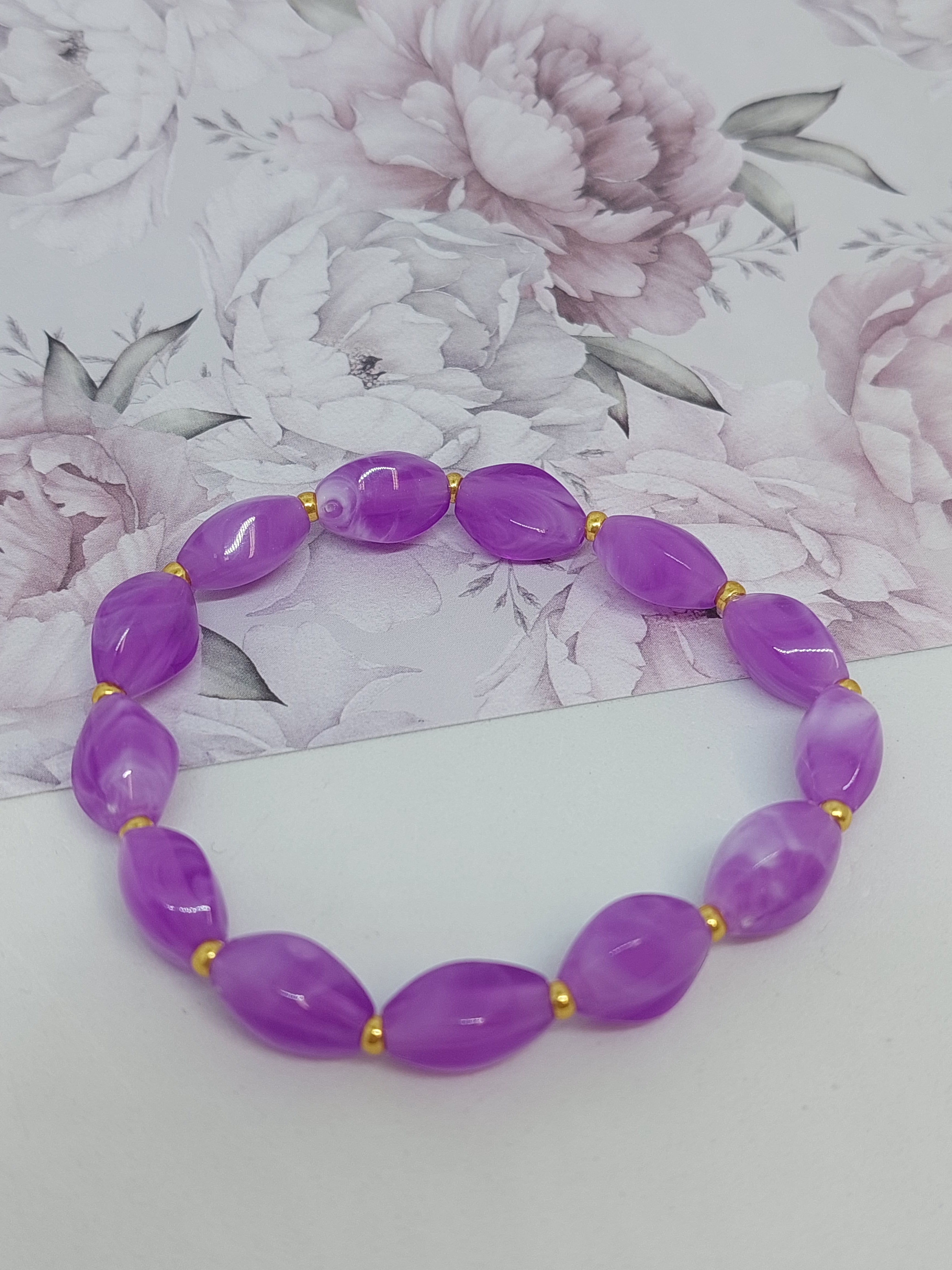 Armband purple stone
