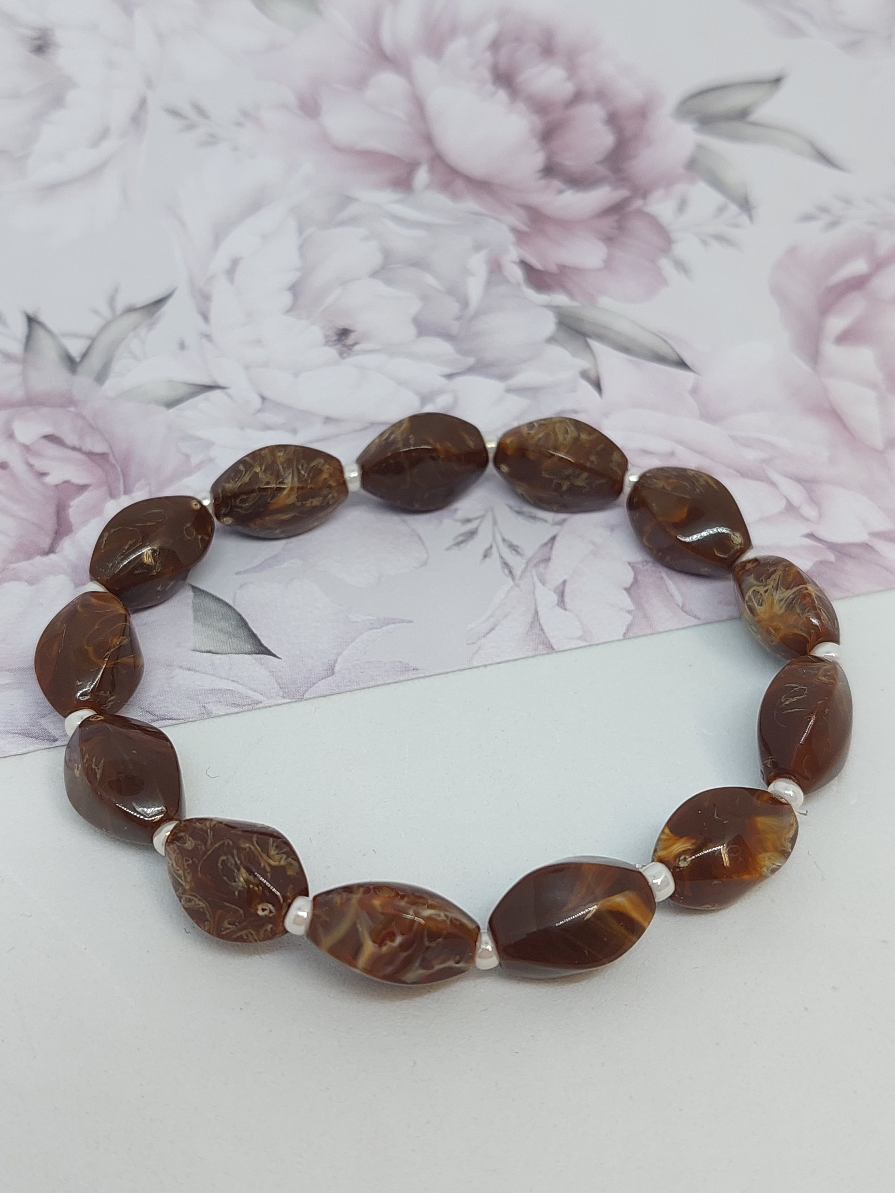 Armband Coffee stone