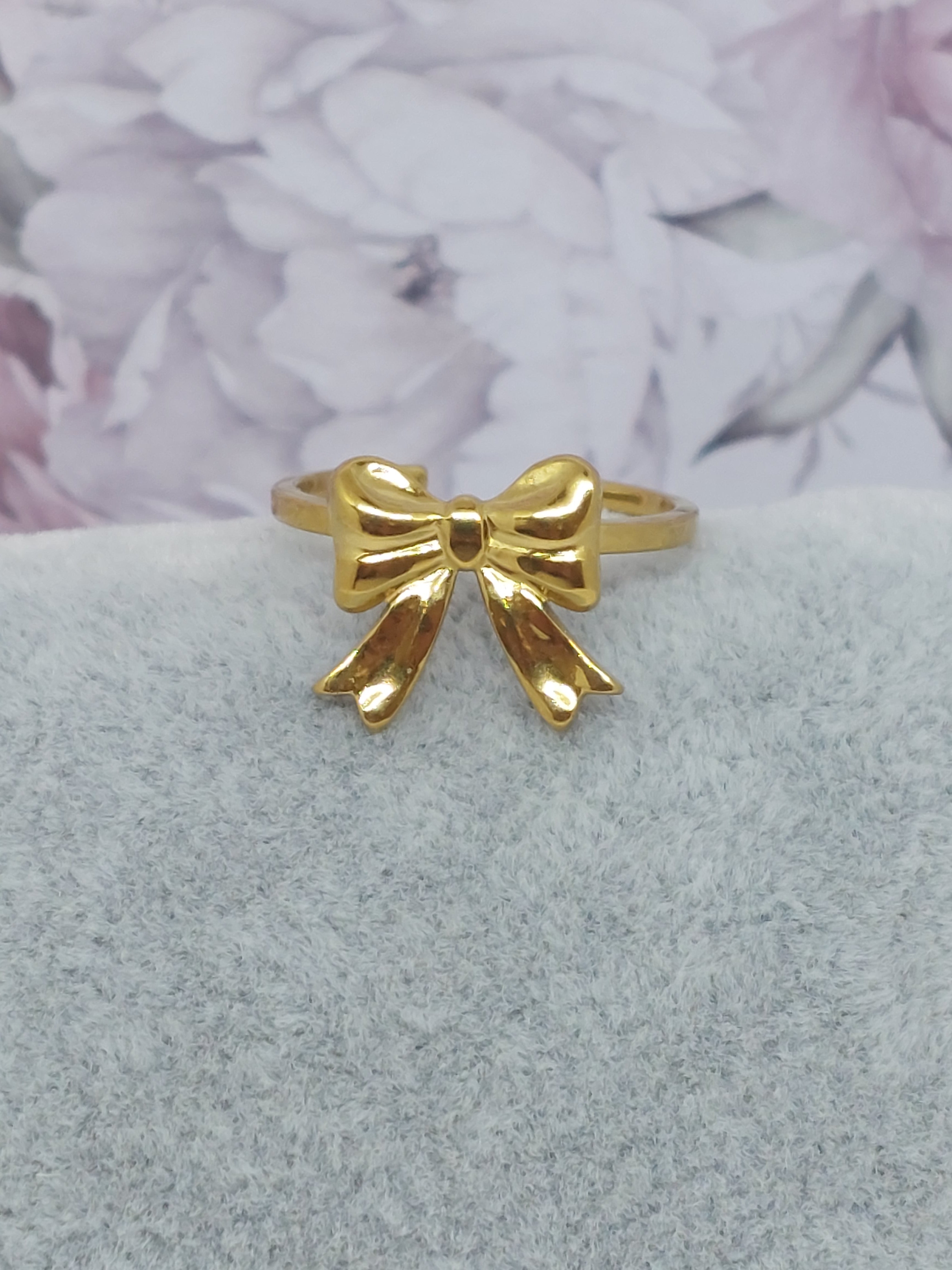 Ring Strik RVS goudkleurig