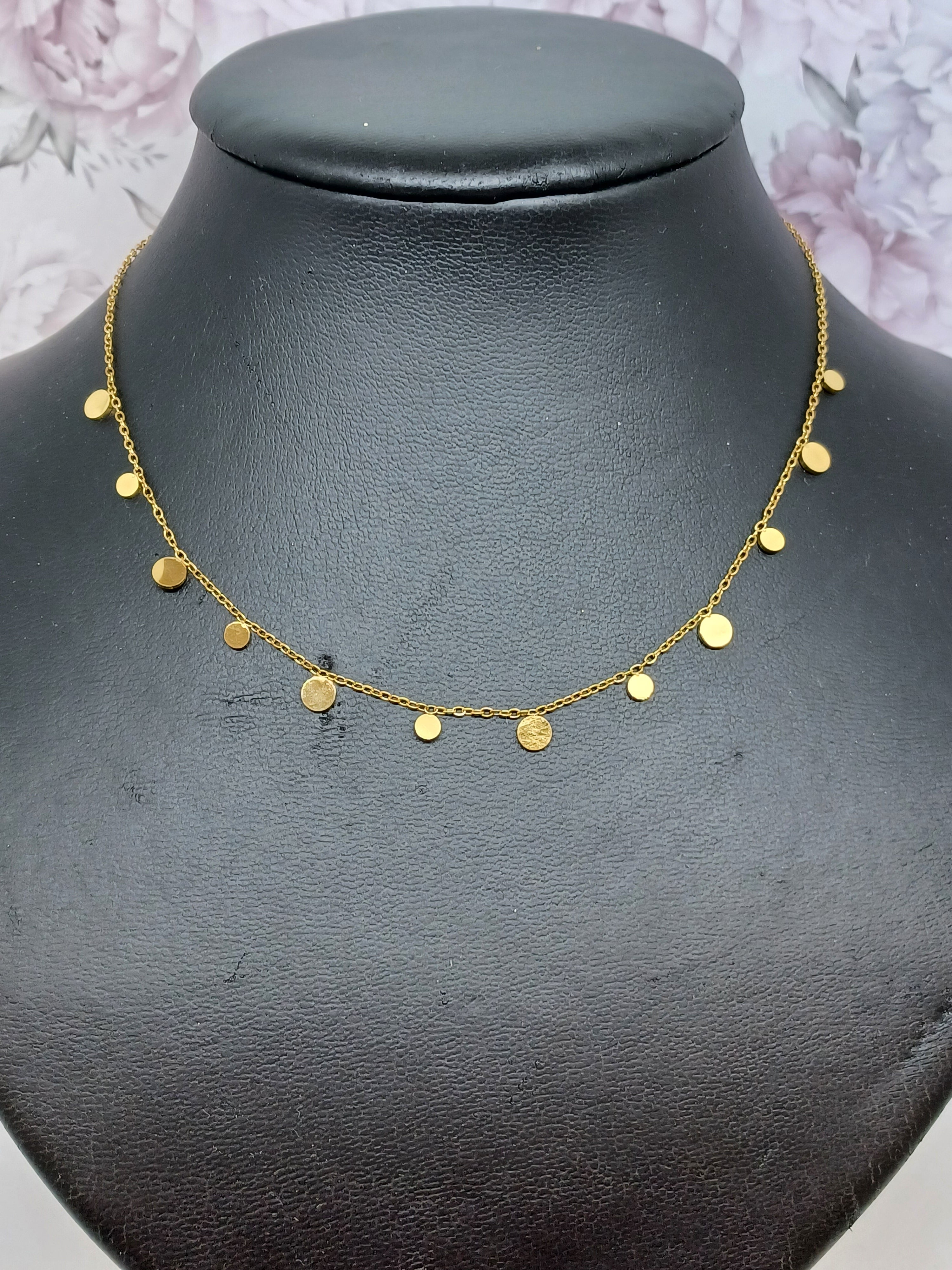Ketting coin RVS Goudkleurig