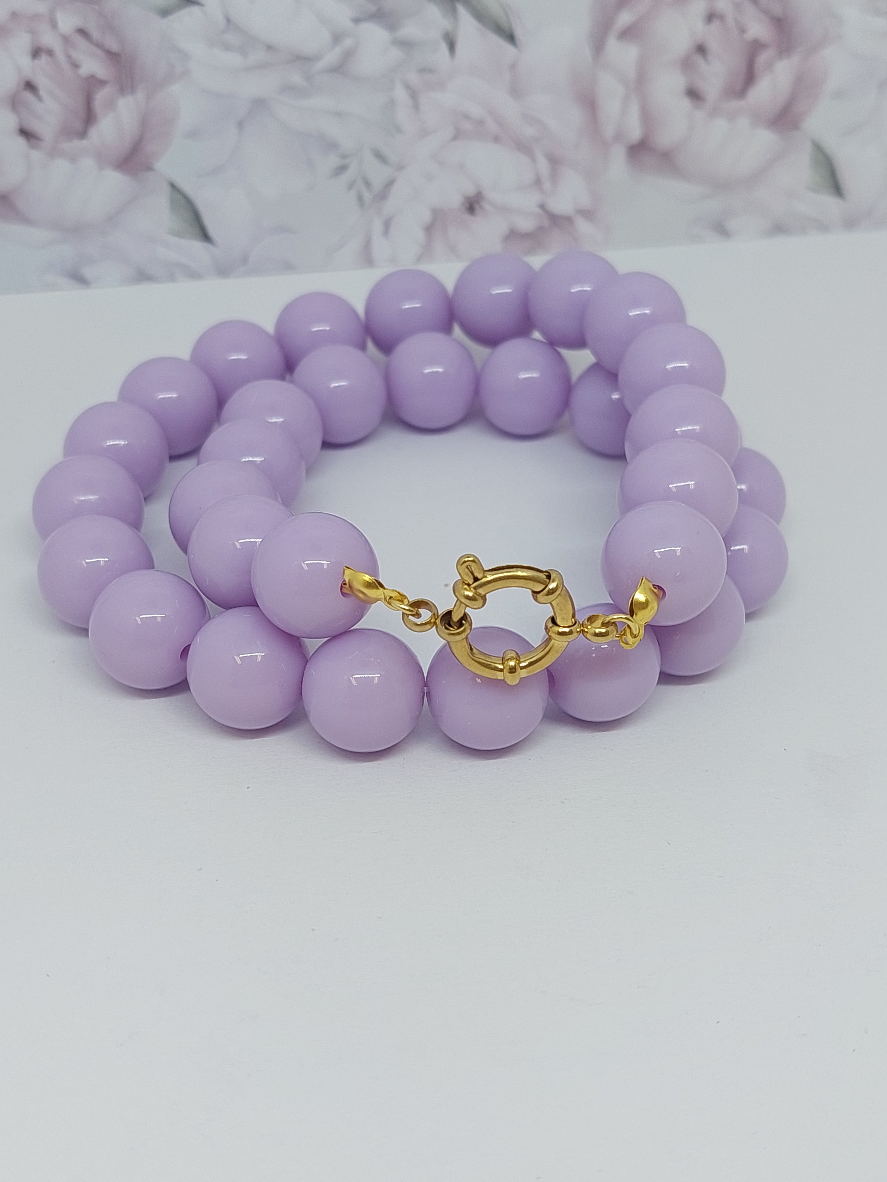 Kralenketting Pastel lilac