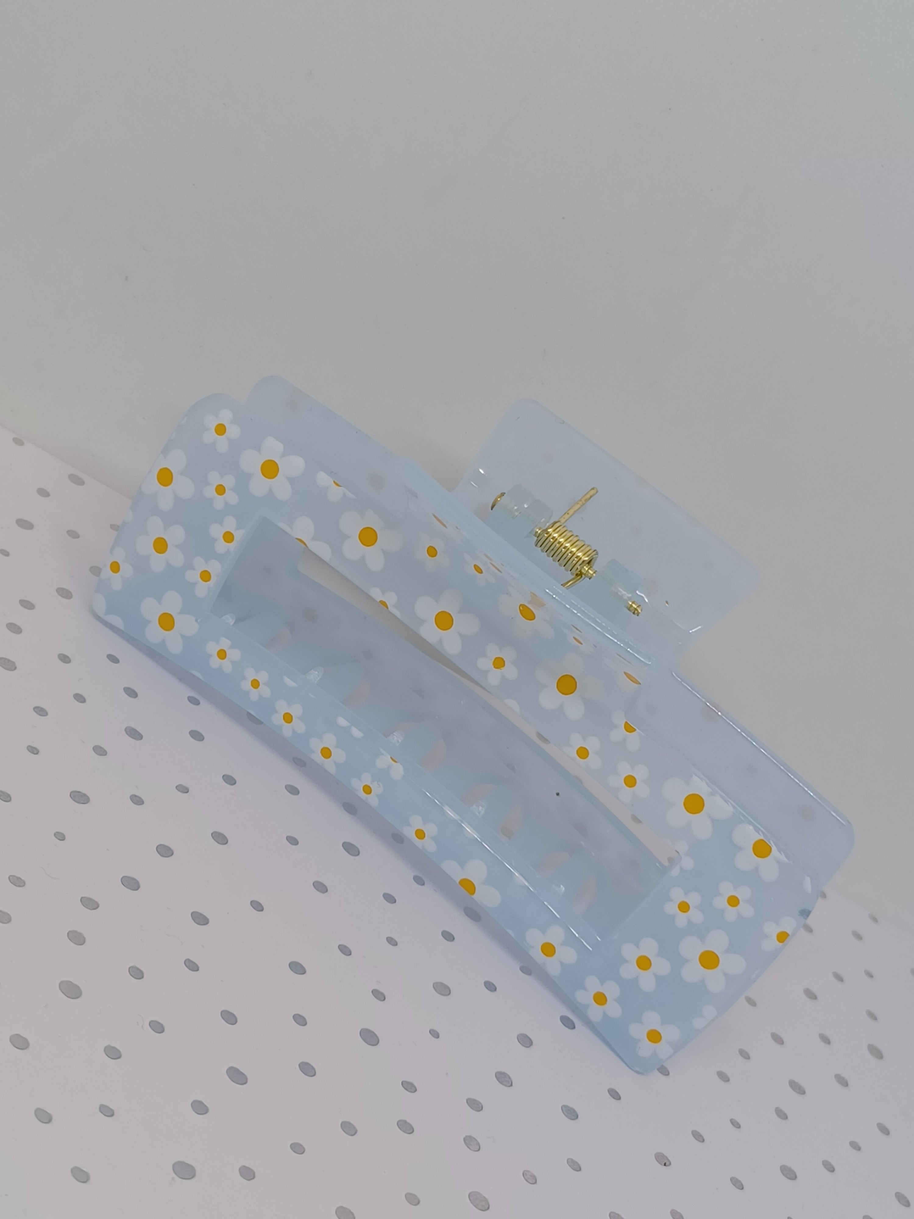 Haarklem Bloemetjes Licht Blauw