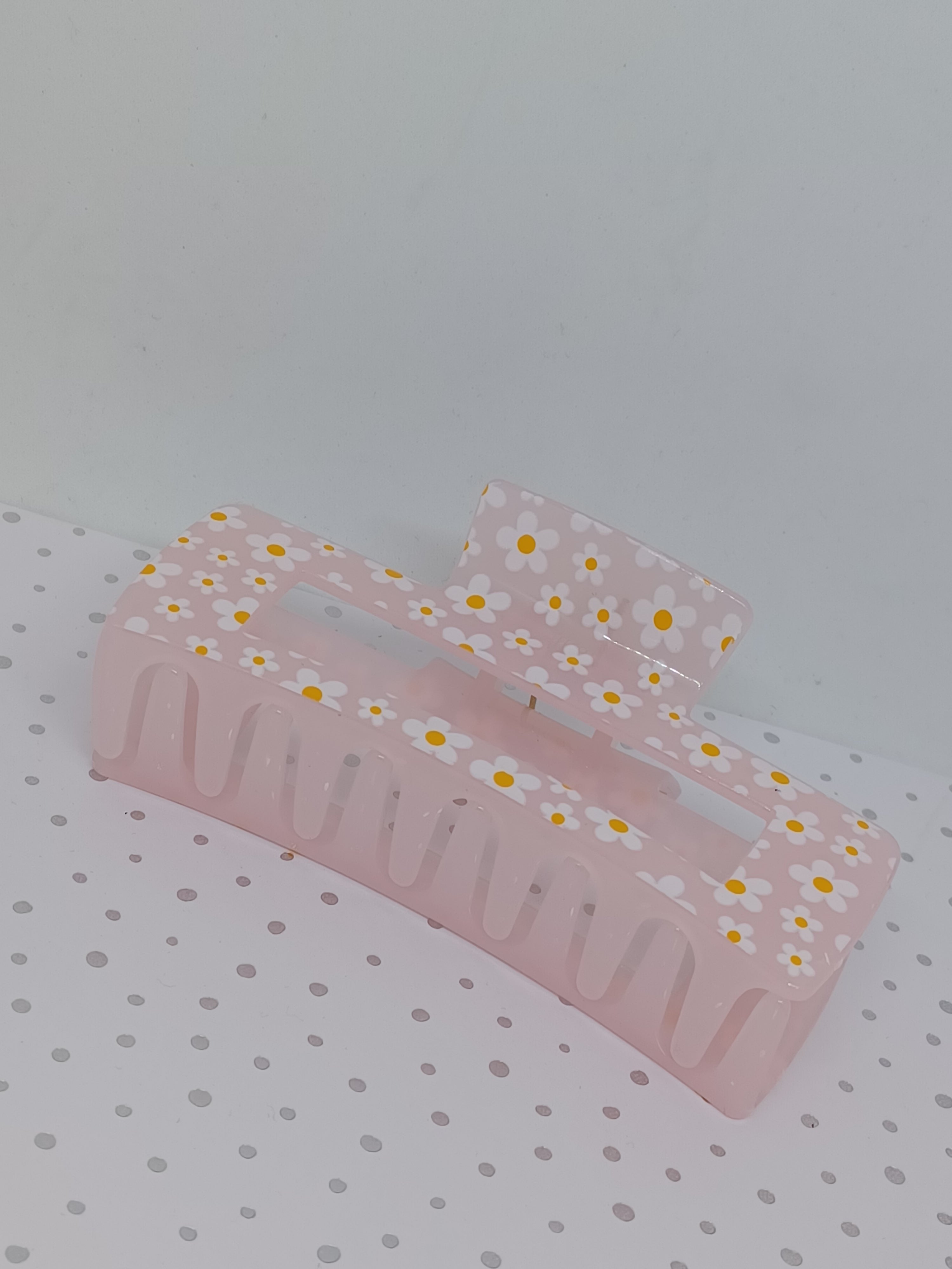 Haarklem Bloemetjes Licht Roze