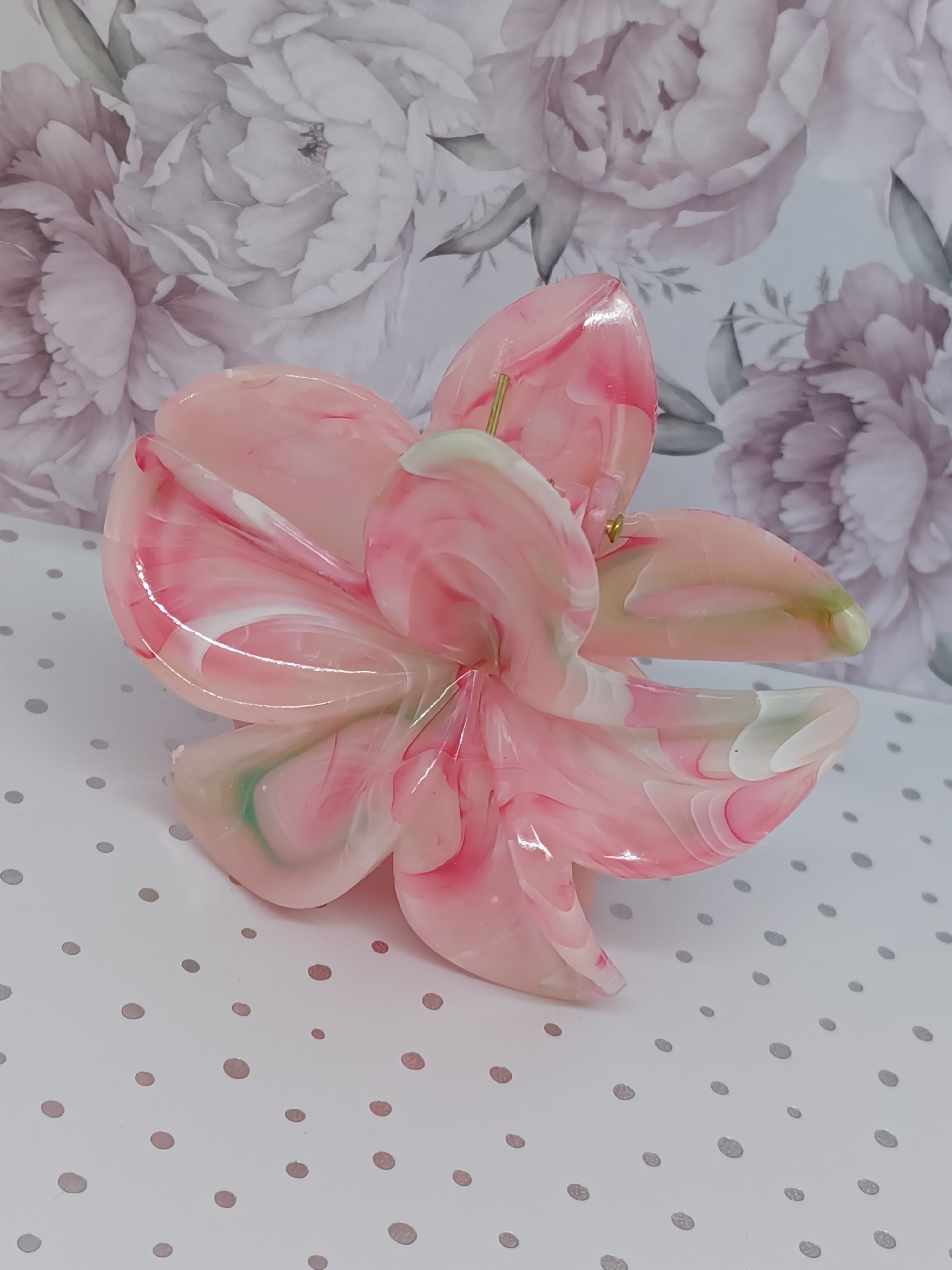 Haarklem bloem Roze