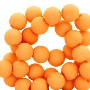 Orange 6mm Acryl kraal