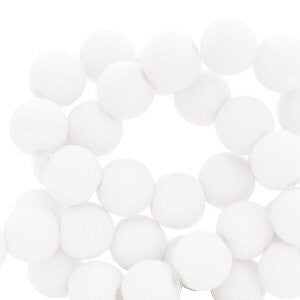 Brilliant white 6mm Acryl kraal