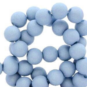 Carolina blue 6mm Acryl kraal