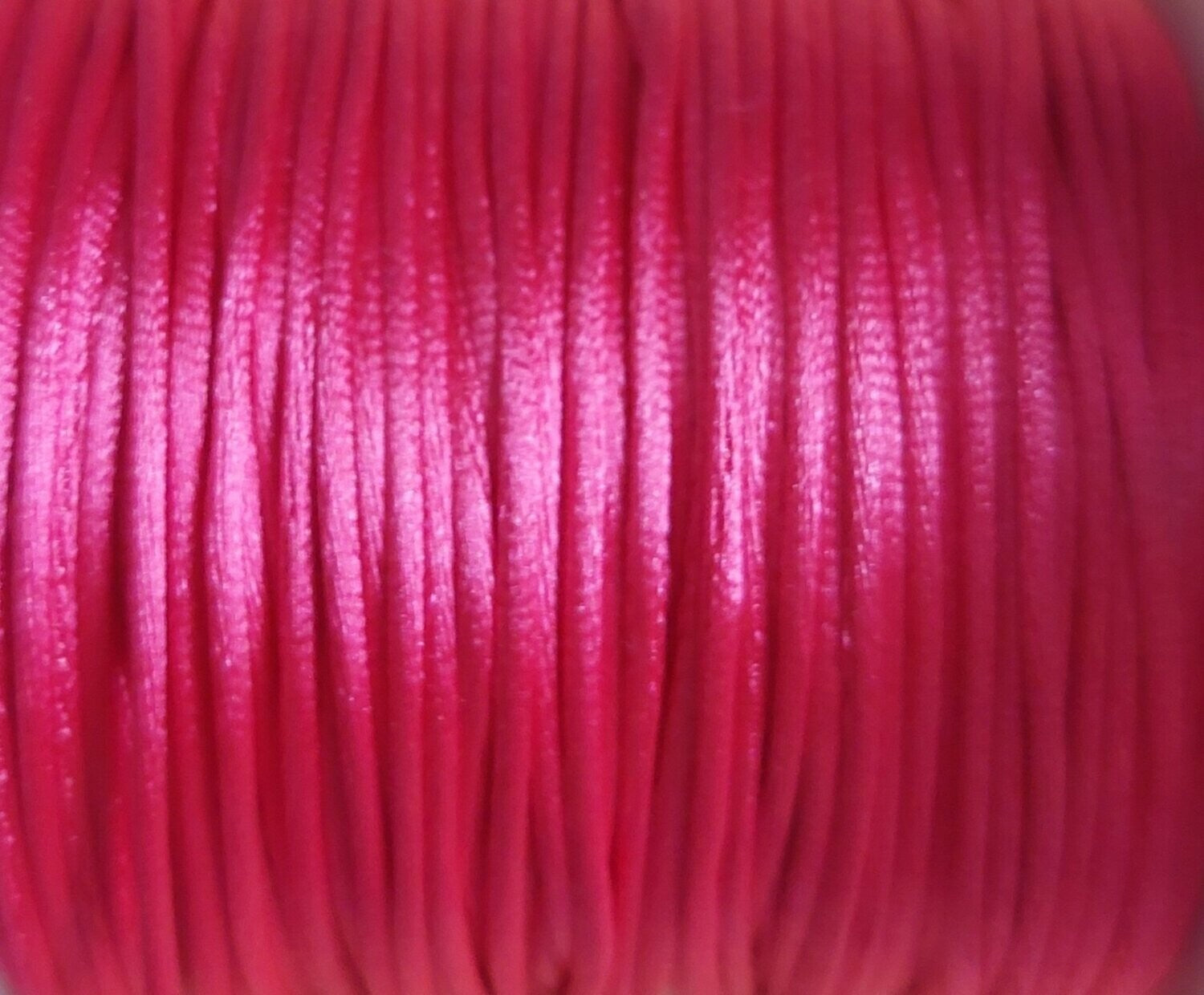 Satijn koord 1mm Roze