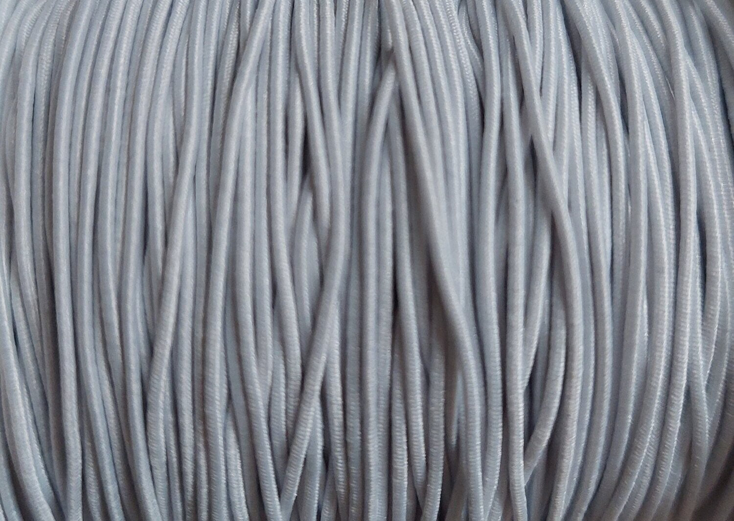 Gekleurd elastisch draad 1mm Wit