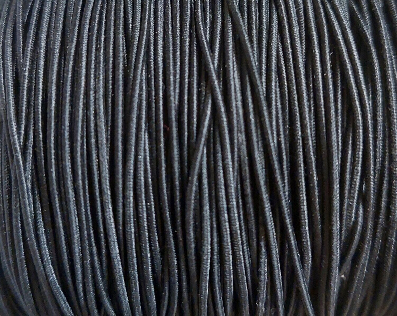 Gekleurd elastisch draad 1mm Zwart