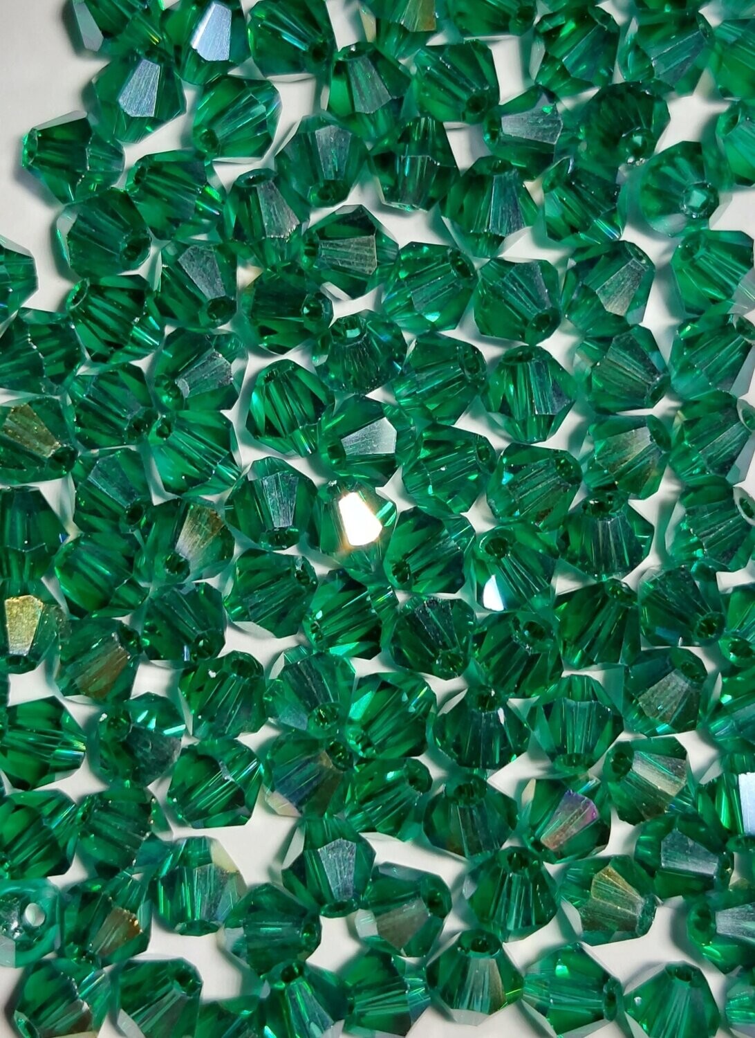 Bicone dennengroen 4mm