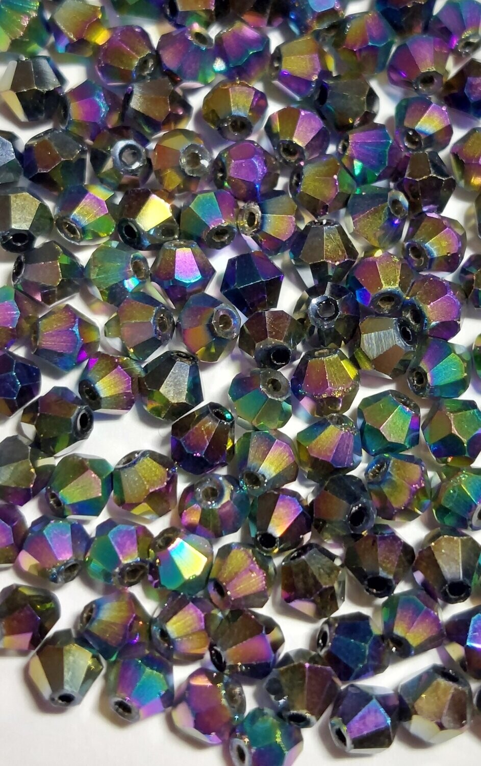Bicone olie kleur 4mm