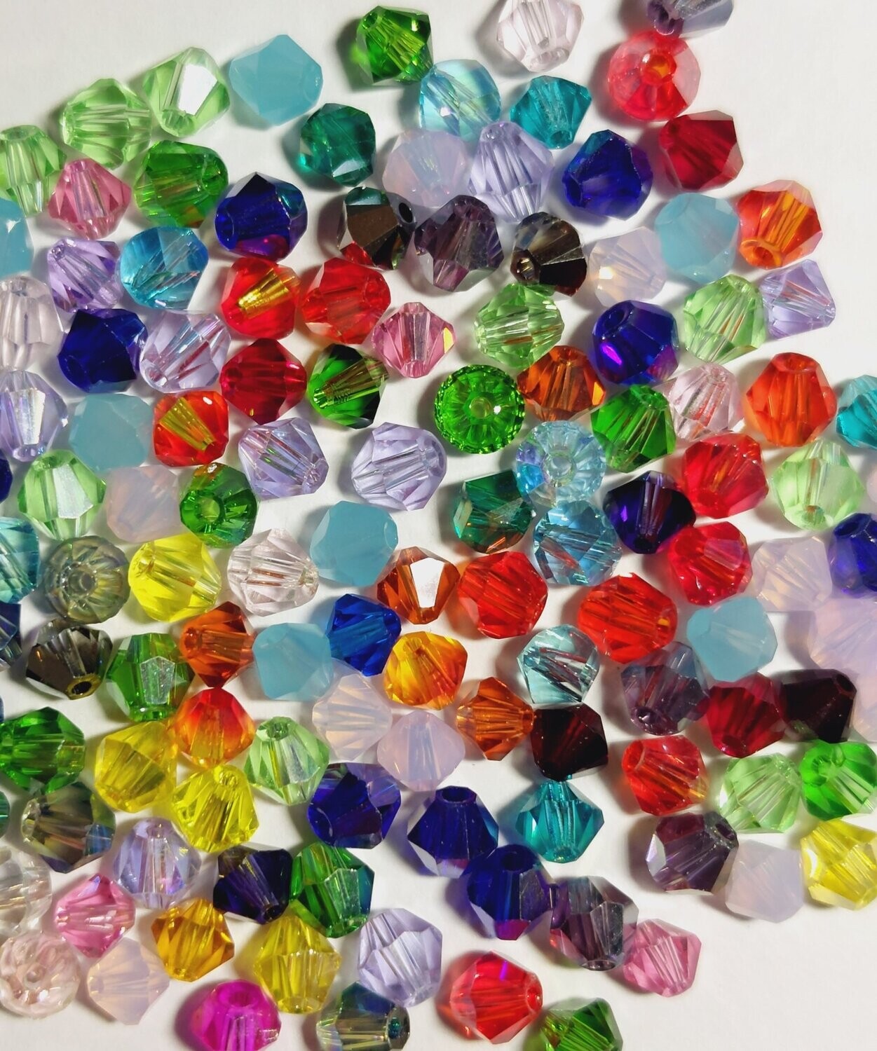 Bicone multi color 4mm