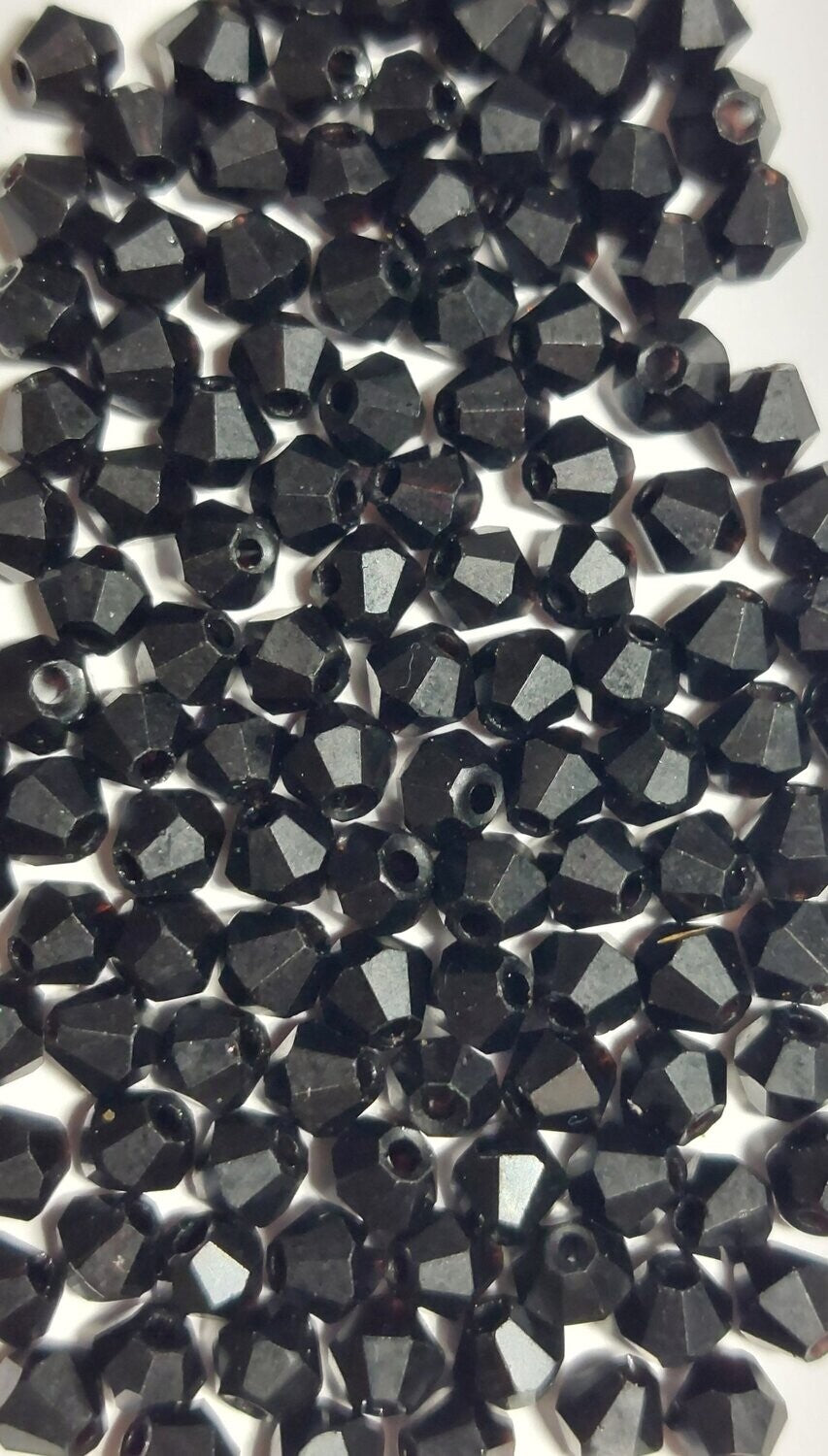 Bicone zwart 4mm