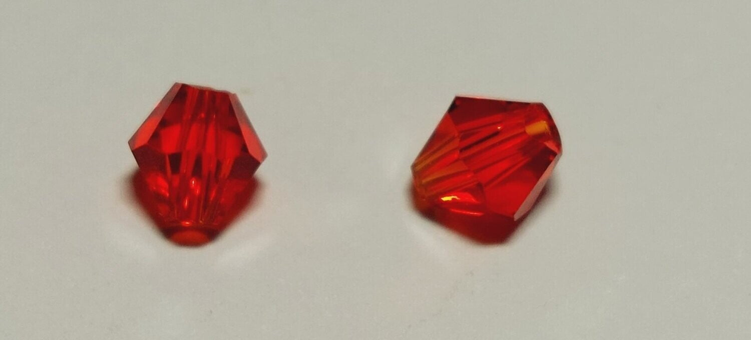 Bicone vuur rood 4mm