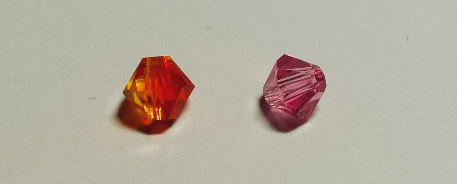Bicone multi color 4mm