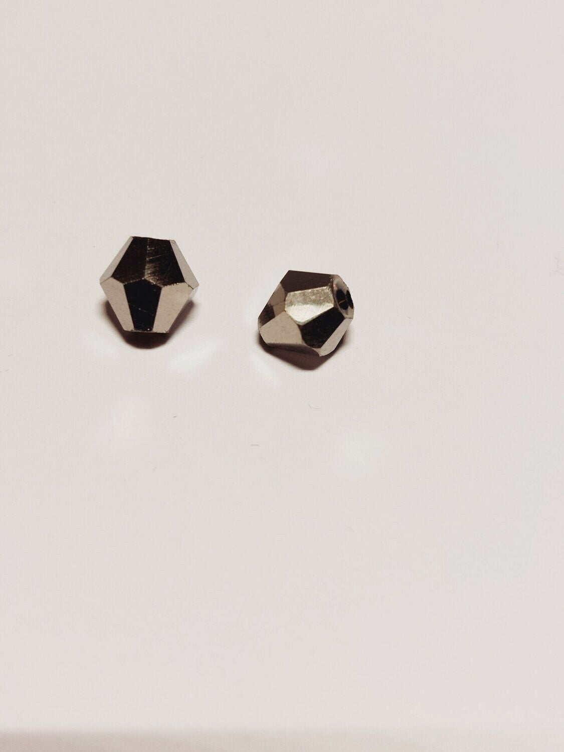 Bicone zilver 6mm