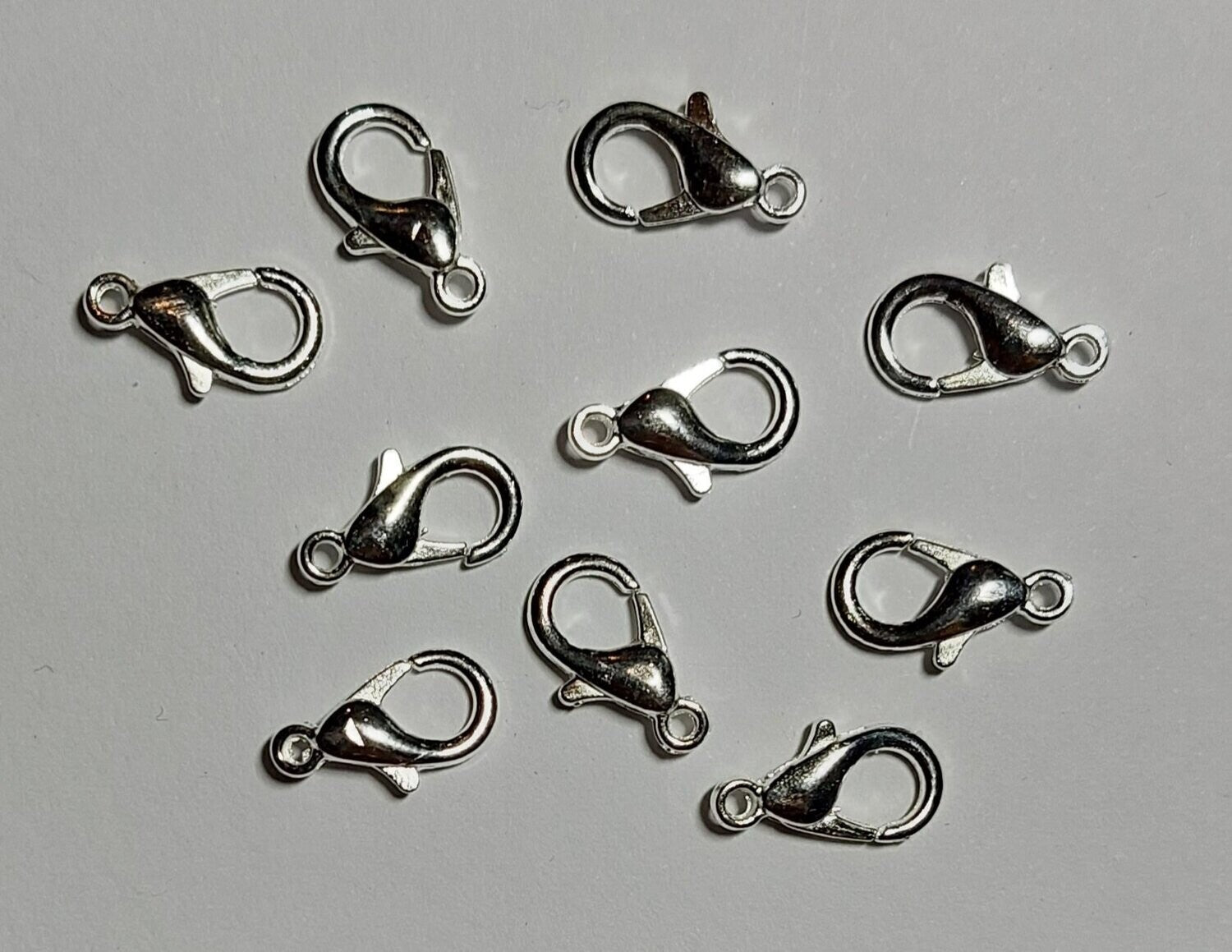 Karabijn slotje 12mm Zilver