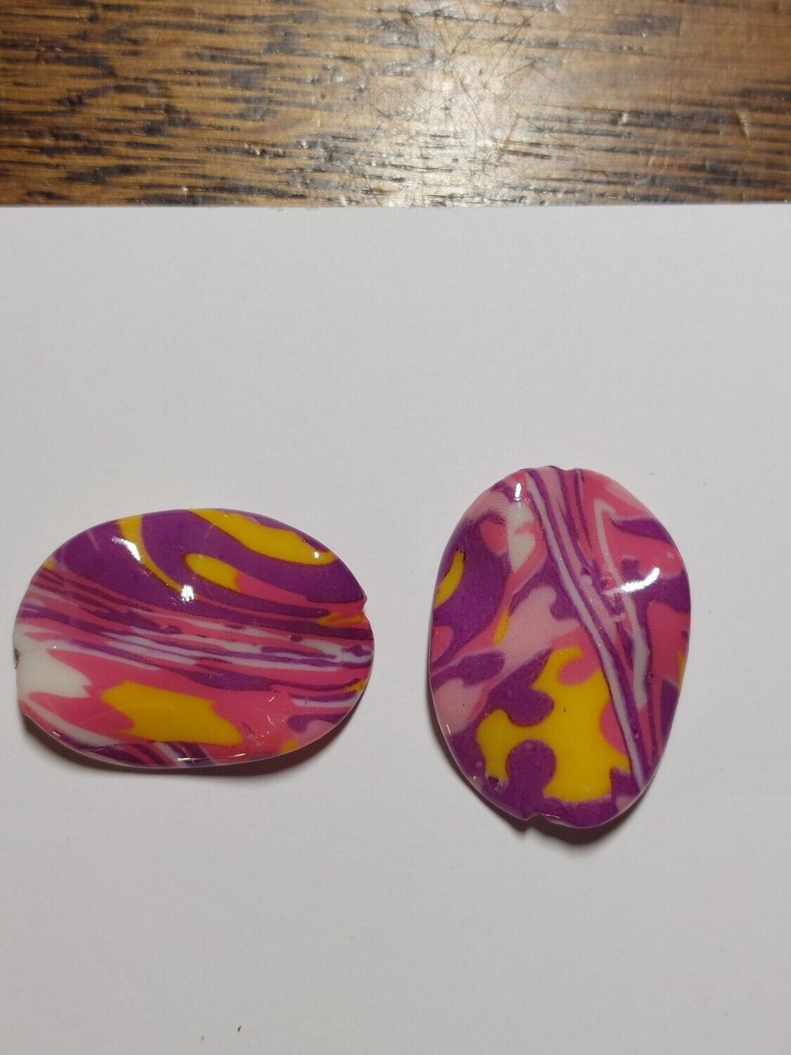 Blad wave Roze/paars/geel