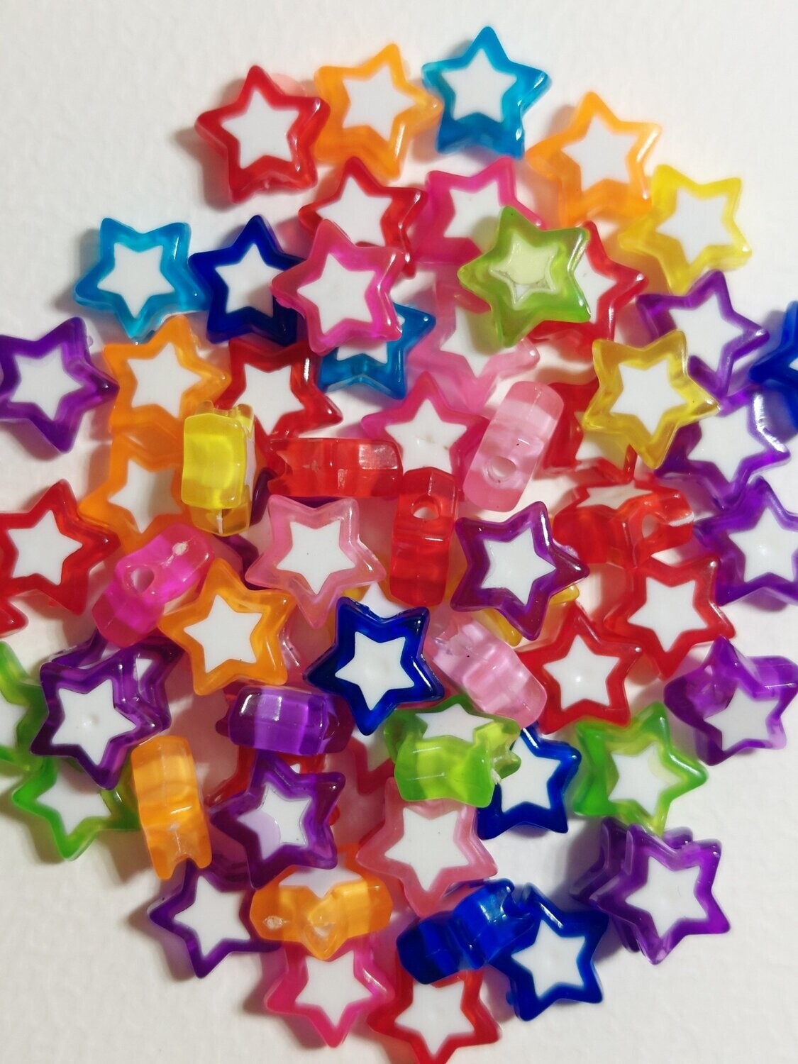 Acrylkraal ster multicolor