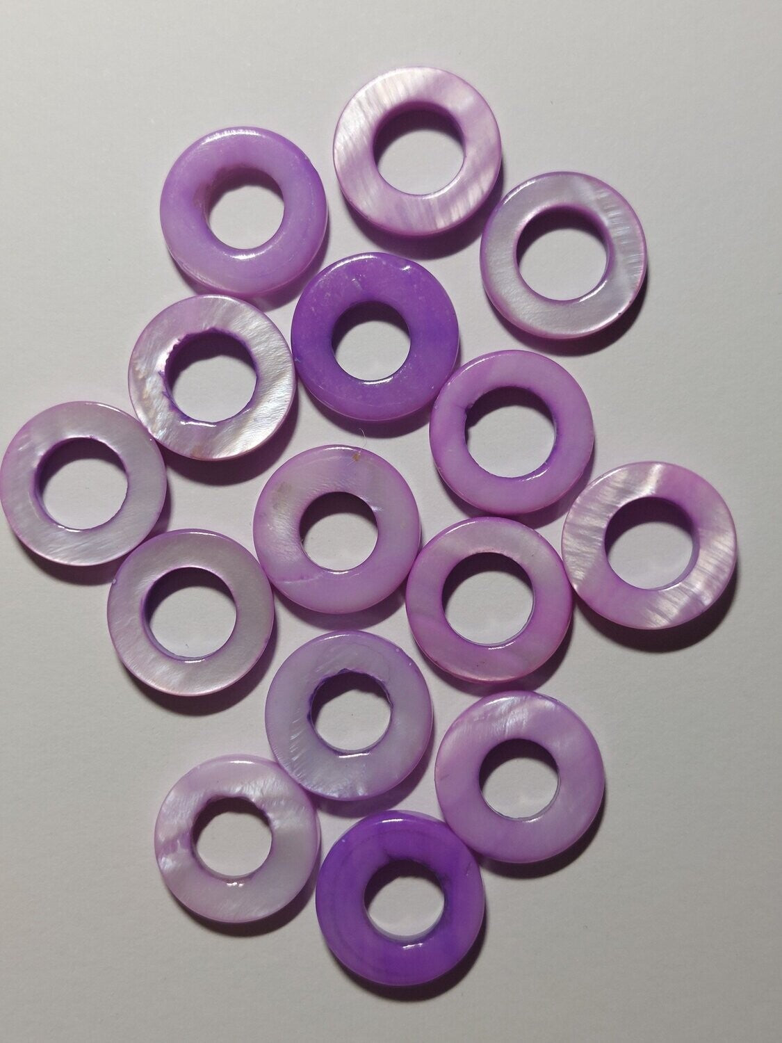 Schelpkraal Rond lila (klein)